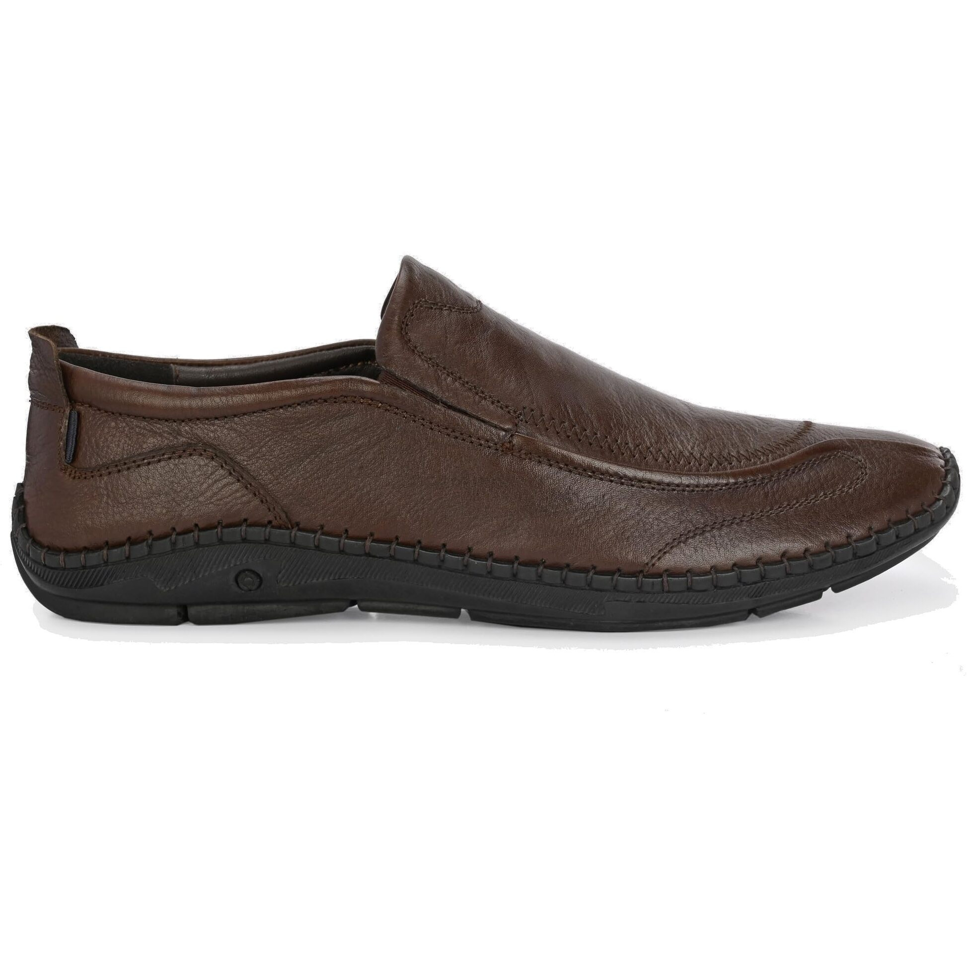 Blue Leather Men's 3939 Brown Formal Shoes_9 UK (3939-2)