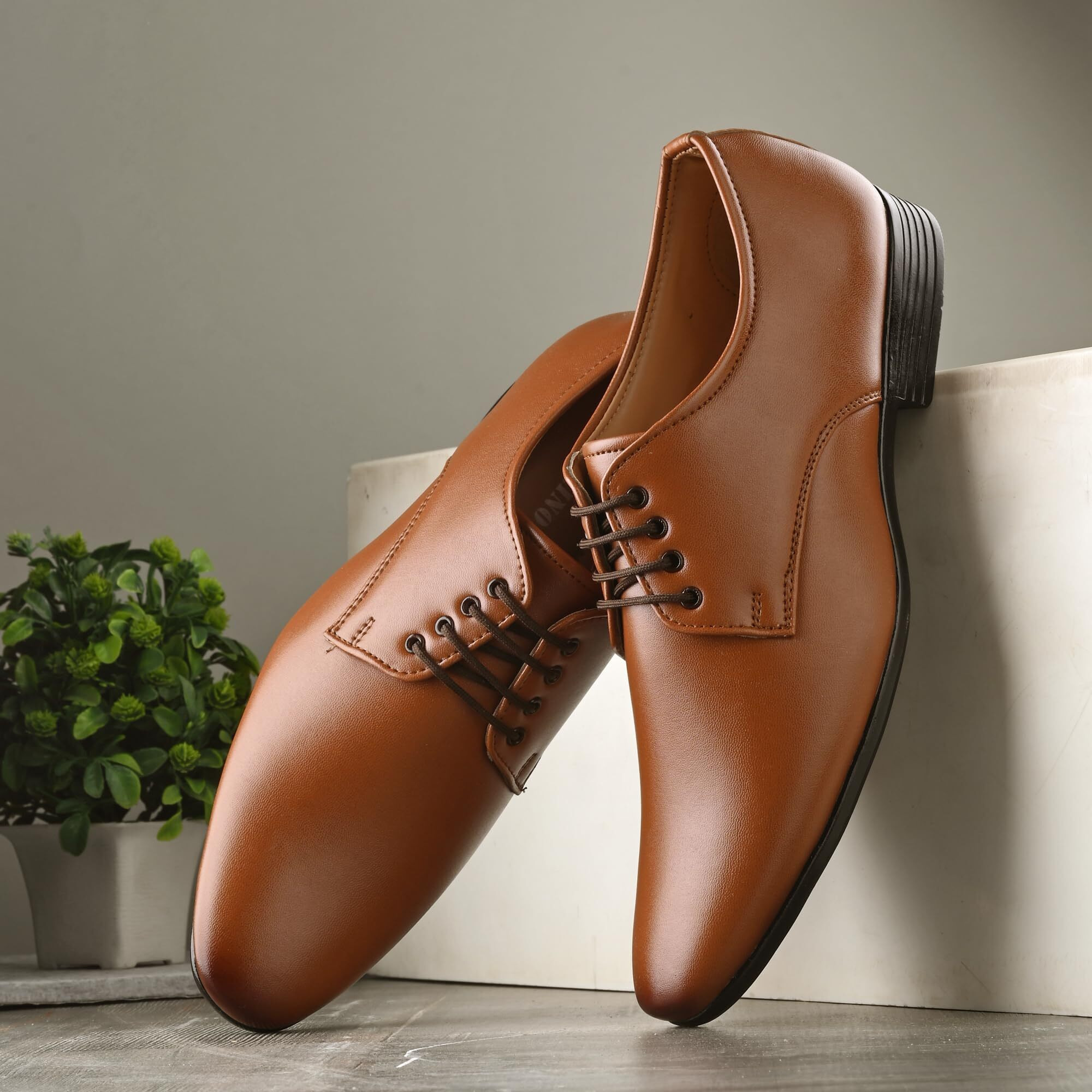 Centrino Tan Formal Shoe for Mens 64055-3