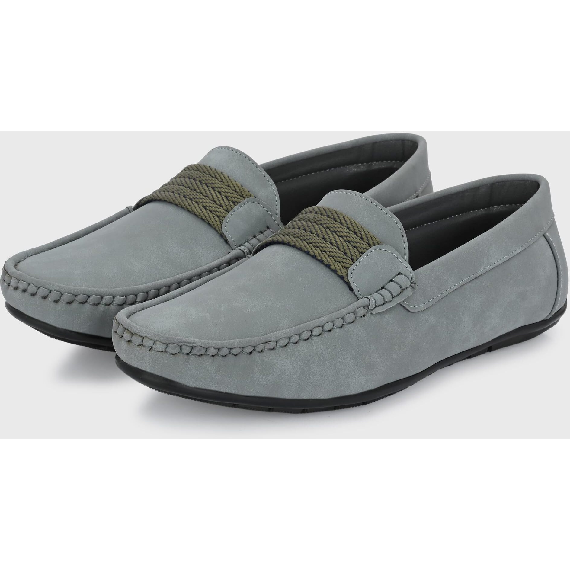 Centrino Grey Loafer Shoe for Mens 6546-2