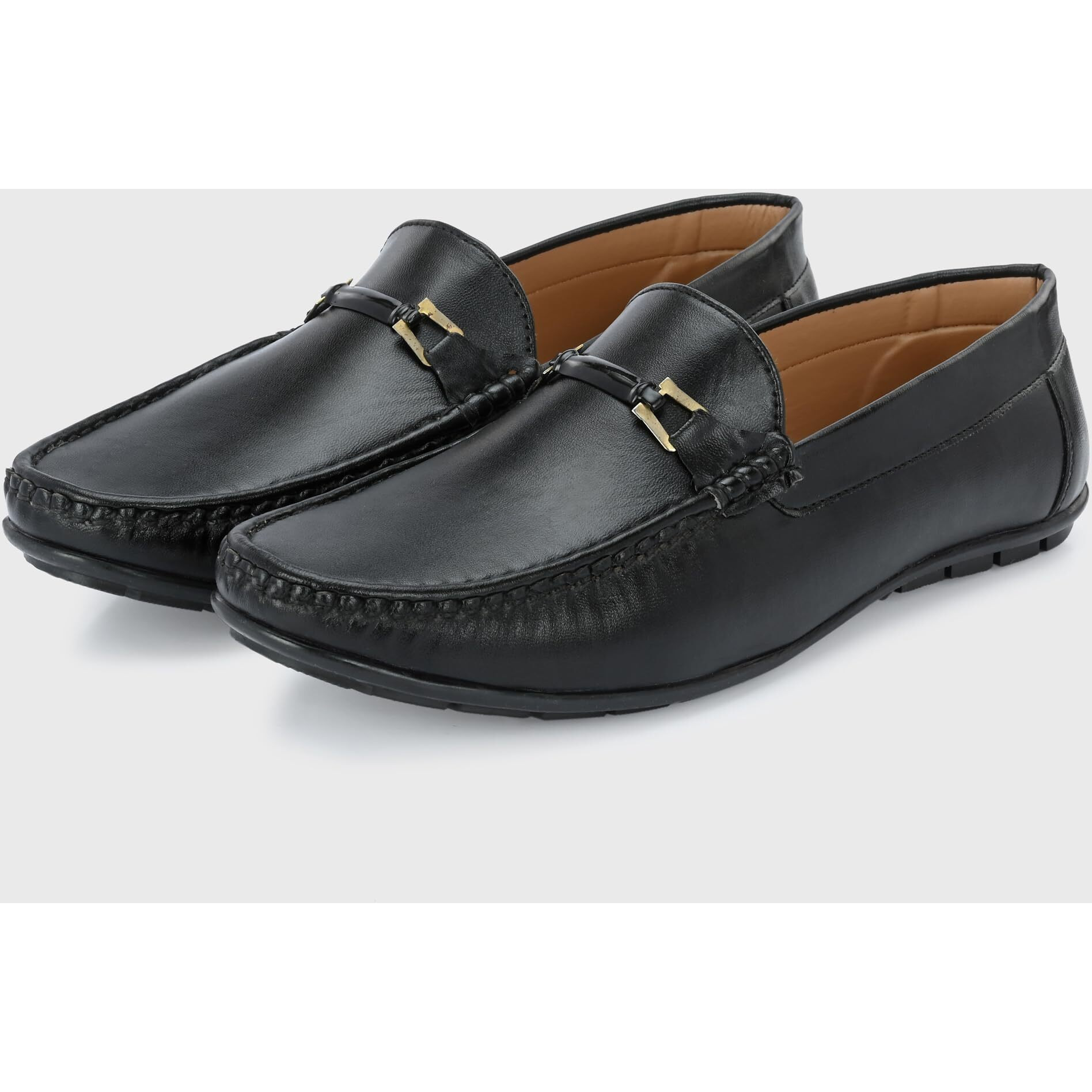 Centrino Black Loafer Shoe for Mens 6548-1