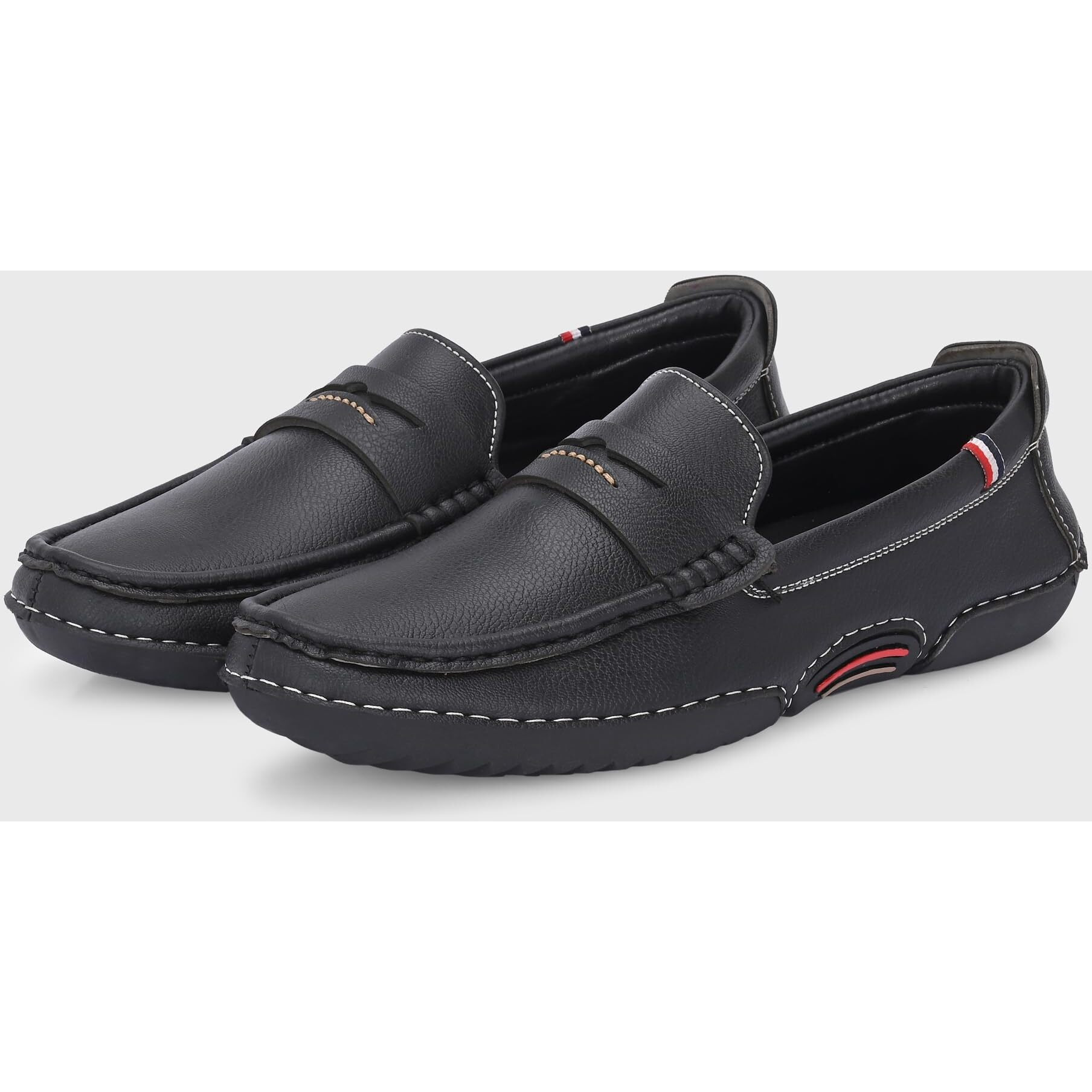 Centrino Loafer Shoe  Versatile Comfort and Style, Slip-On Design for Formal and Casual Outfits 6647-1 Black