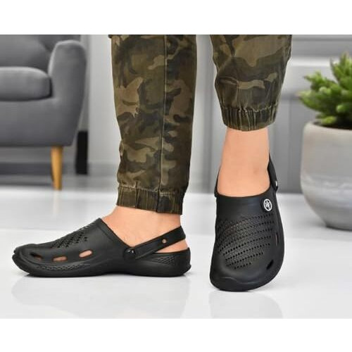 Centrino Men's 7302 Black Clogs_6 UK(7302-4)