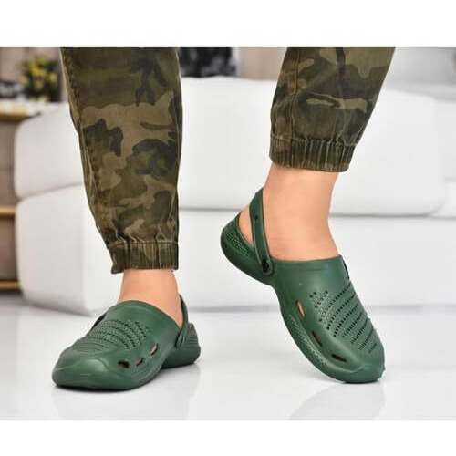 Centrino Men's 7302 Olive Clogs_10 UK(7302-8)