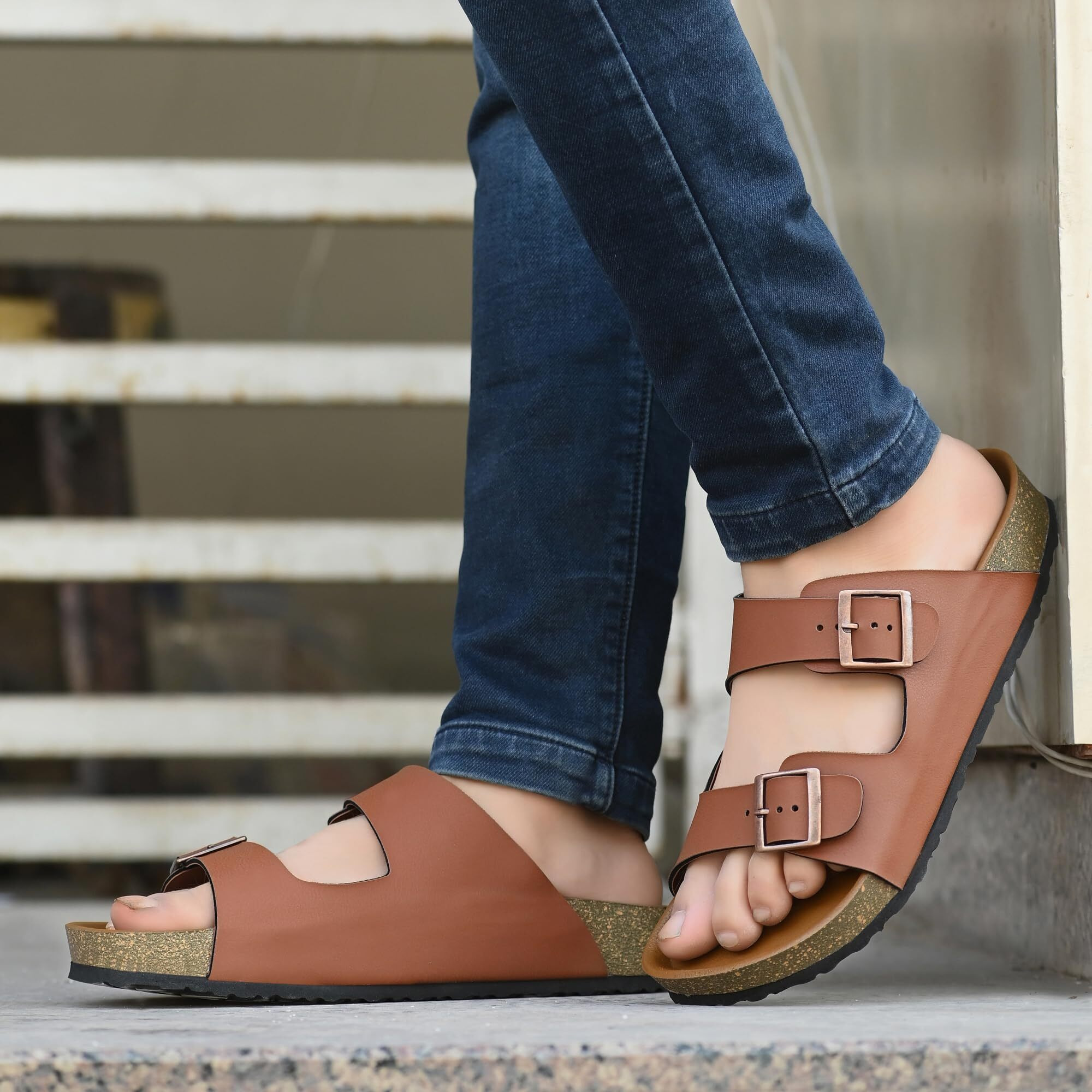 Centrino Men's 7313 Tan Sandals_10 UK(7313-3)