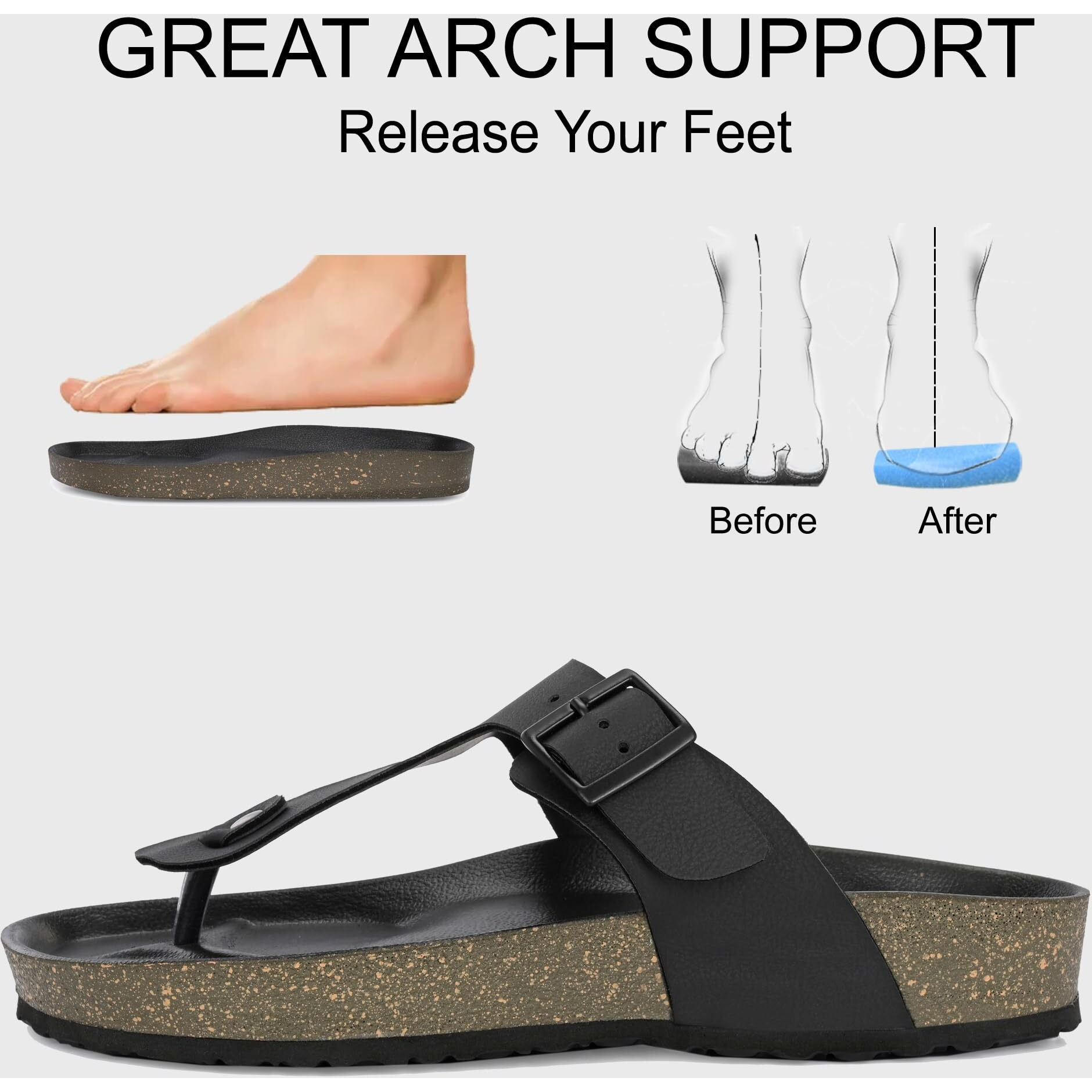 Centrino Men's 7314 Black Sandals_12 UK(7314-1)