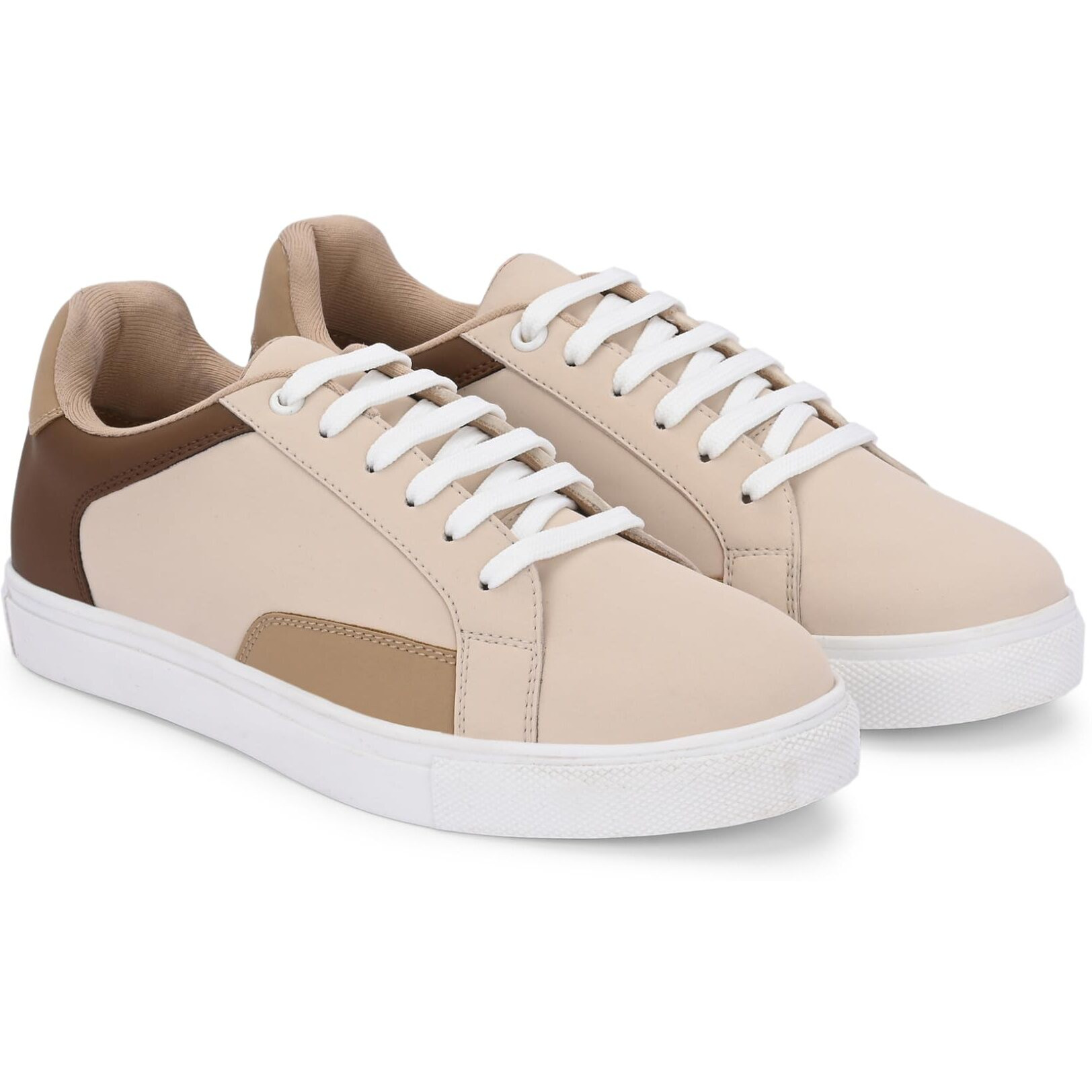 Centrino Women Casual Sneaker | Ultra Soft Cushion | Trendy & Lightweight Design | Low Top Flat Sole | Colorblock Sneakers | White Sneakers Girl Shoes 7608-4