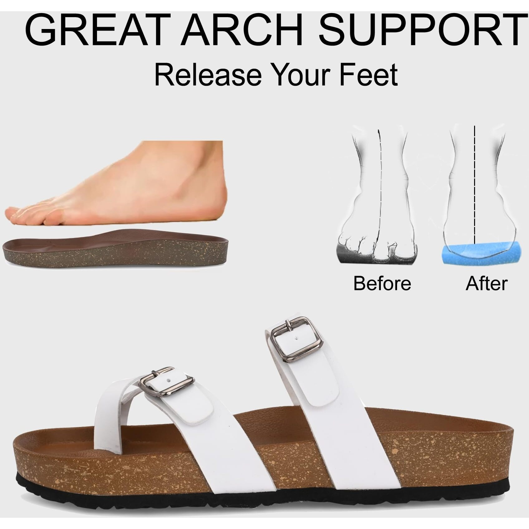 Centrino Women's Slipper/Sliders |Pu Padding On The Footbed |Bounce Back Technology | Comfortable & Lightweight |Everyday Flip Flops For Ladies 7693-8 (White)