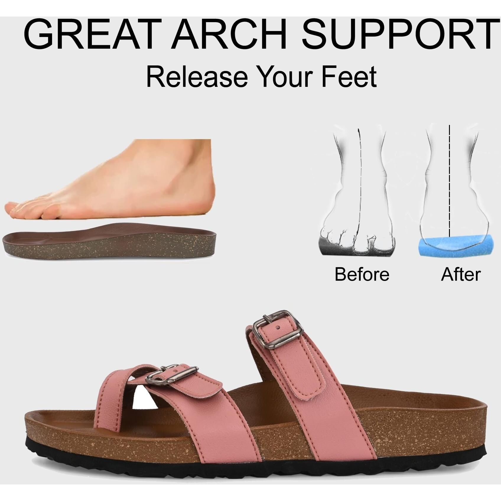Centrino Women's Slipper/Sliders |Pu Padding On The Footbed |Bounce Back Technology | Comfortable & Lightweight |Everyday Flip Flops For Ladies 7693-5 (Pink)