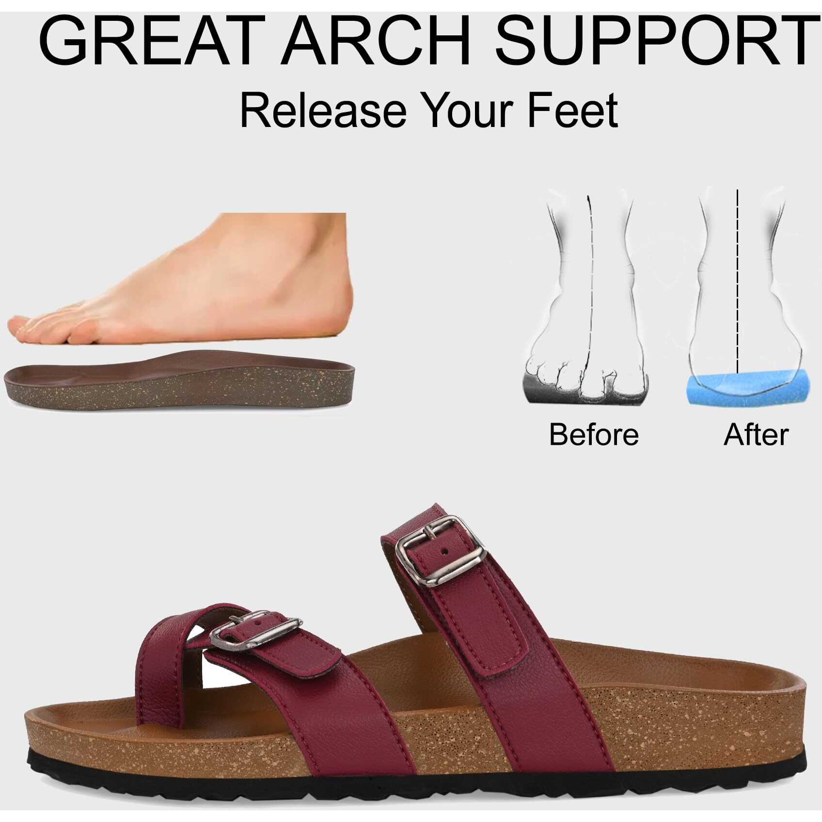 Centrino Women's Slipper/sliders |PU Padding on the Footbed |Bounce Back Technology | Comfortable & LightWeight |Everyday Flip Flops for Ladies