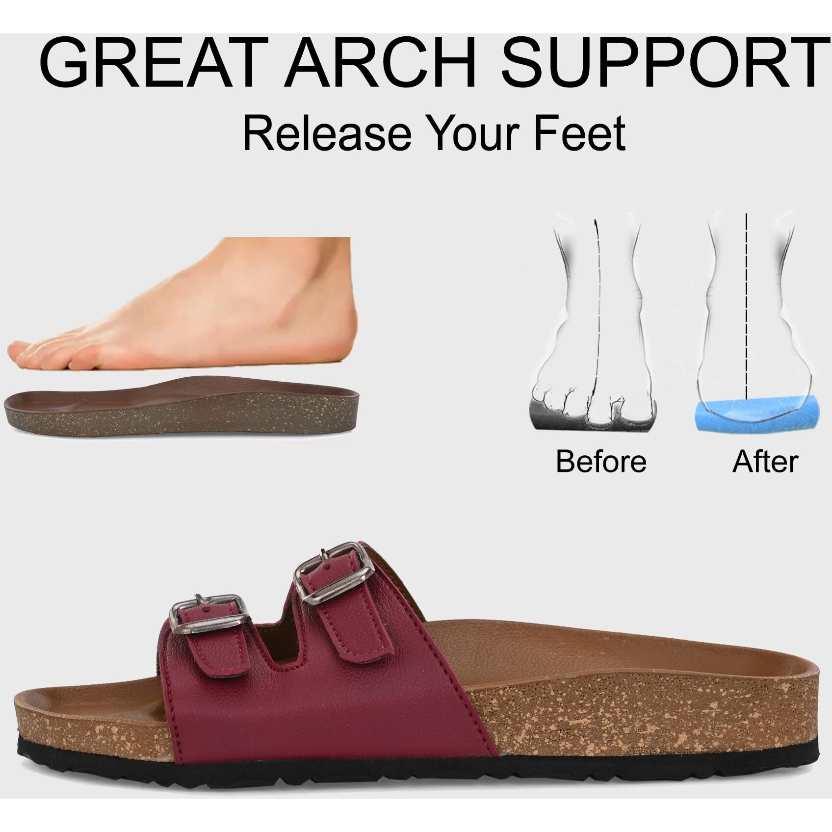 Centrino Women's Slipper/sliders |PU Padding on the Footbed |Bounce Back Technology | Comfortable & LightWeight |Everyday Flip Flops for Ladies