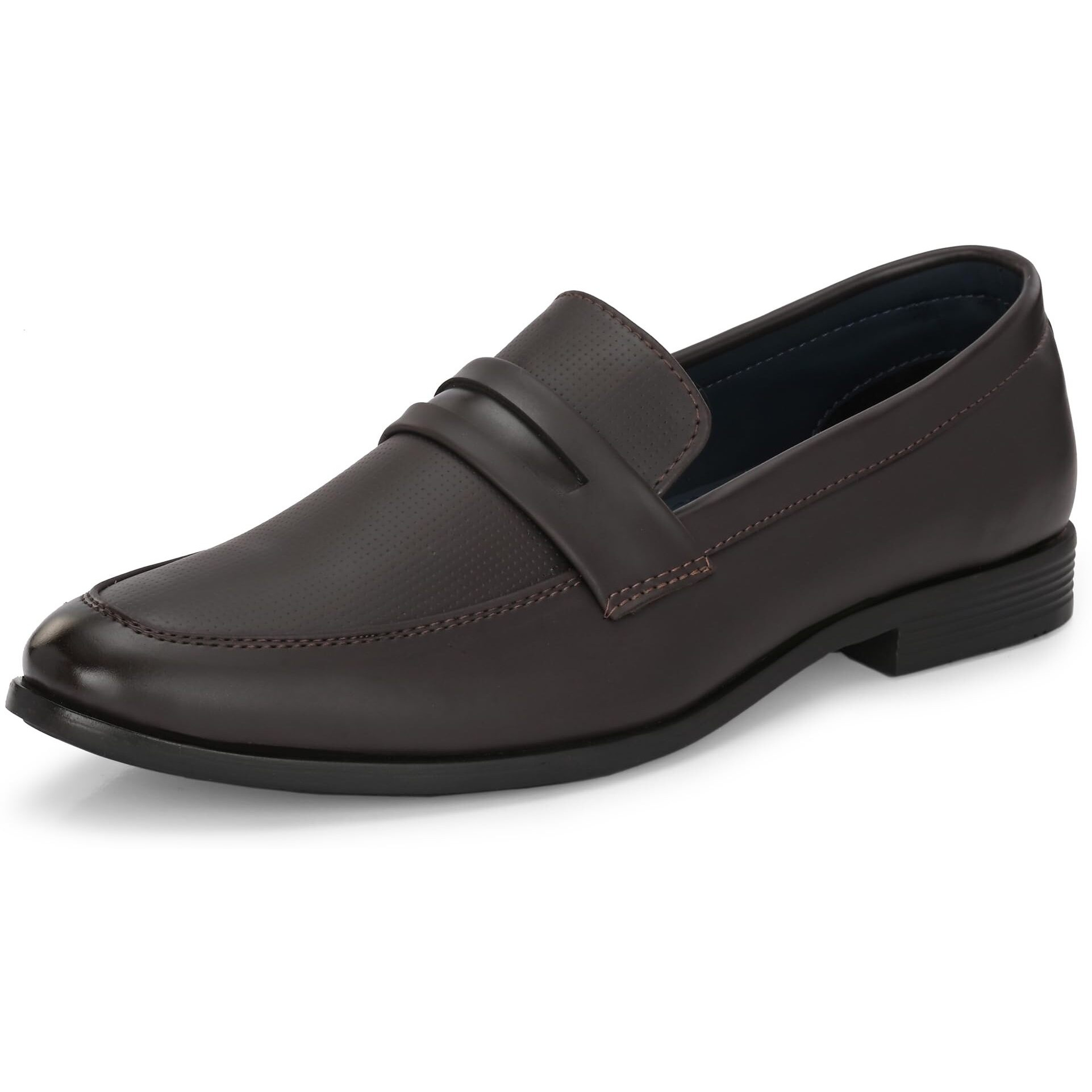 Centrino Slip-On Men's Formal Shoe | Stylish with Soft Cushioned Insole | Trendy Non Lace-Up Design | Perfect for Formal Wear 9703-2 Brown
