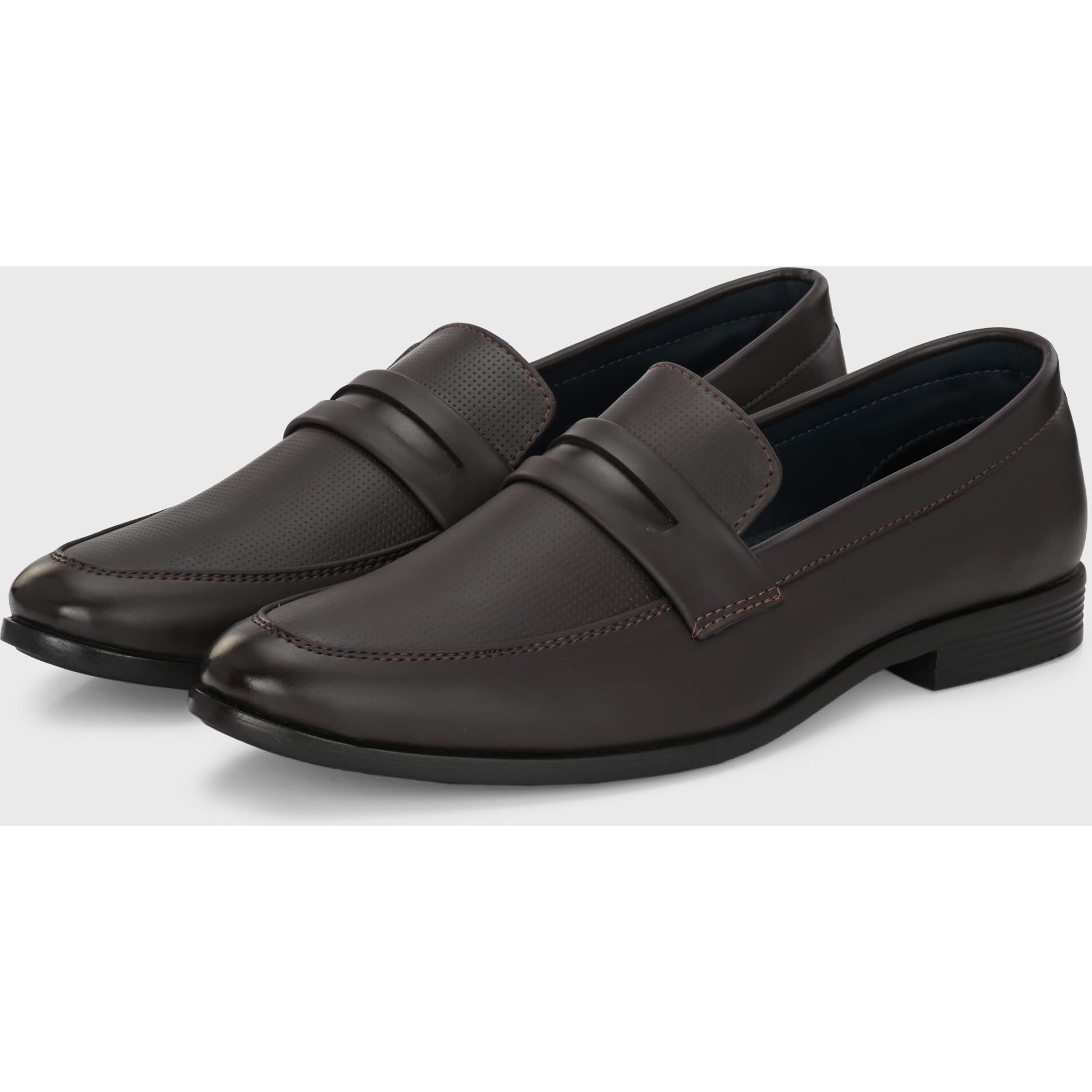 Centrino Slip-On Men's Formal Shoe | Stylish with Soft Cushioned Insole | Trendy Non Lace-Up Design | Perfect for Formal Wear 9703-2 Brown
