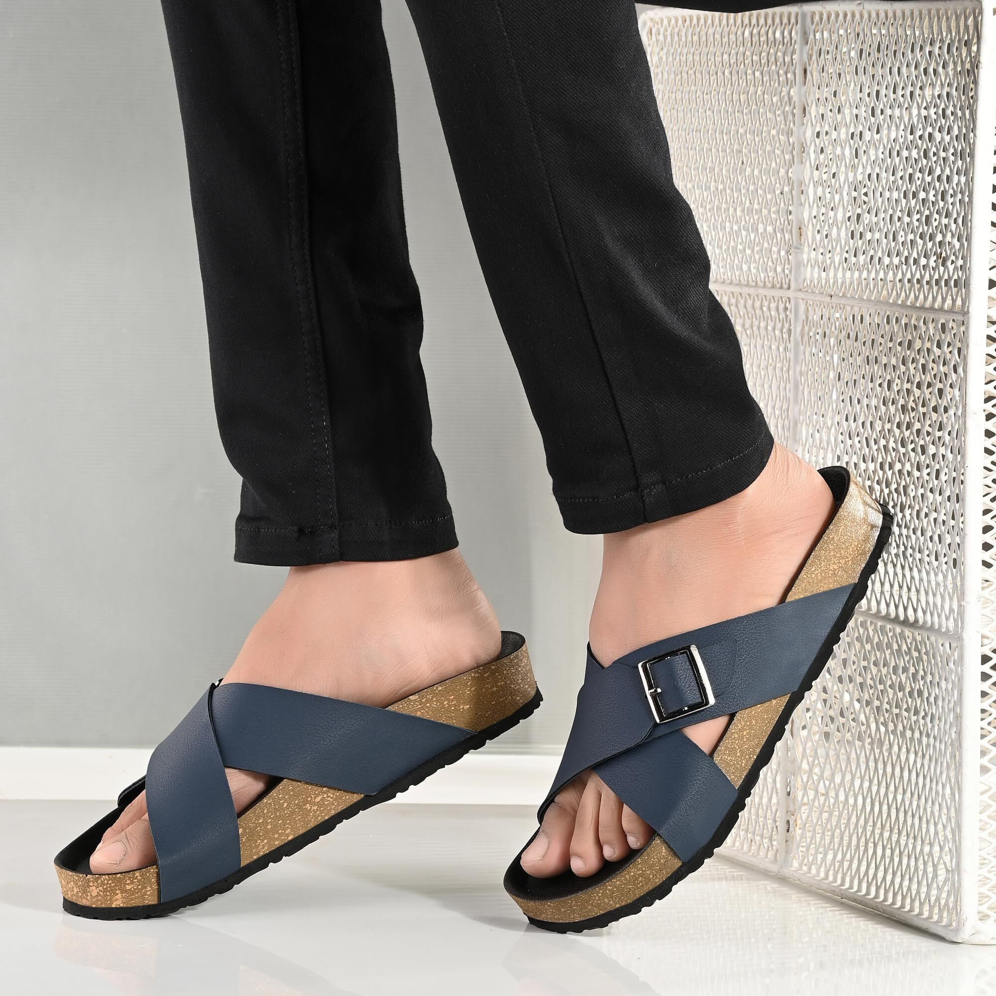 Centrino Mens Cushion Sliders/Slippers | PU Padding on the Footbed | Bounce Back Technology | Comfortable & LightWeight | Waterproof & Everyday Flip Flops for Men and Boys