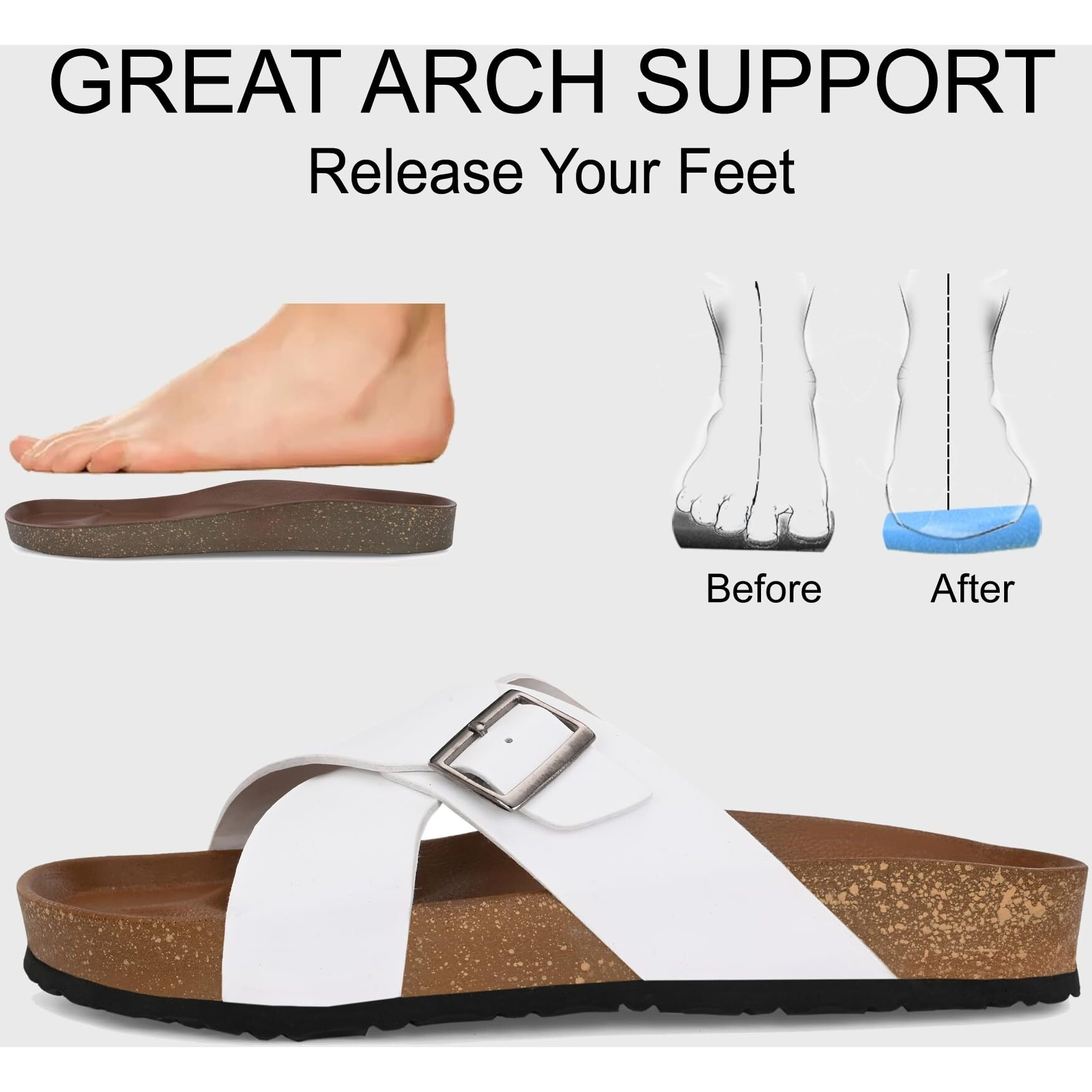 Centrino Mens Cushion Sliders/Slippers | PU Padding on the Footbed | Bounce Back Technology | Comfortable & LightWeight | Waterproof & Everyday Flip Flops for Men and Boys