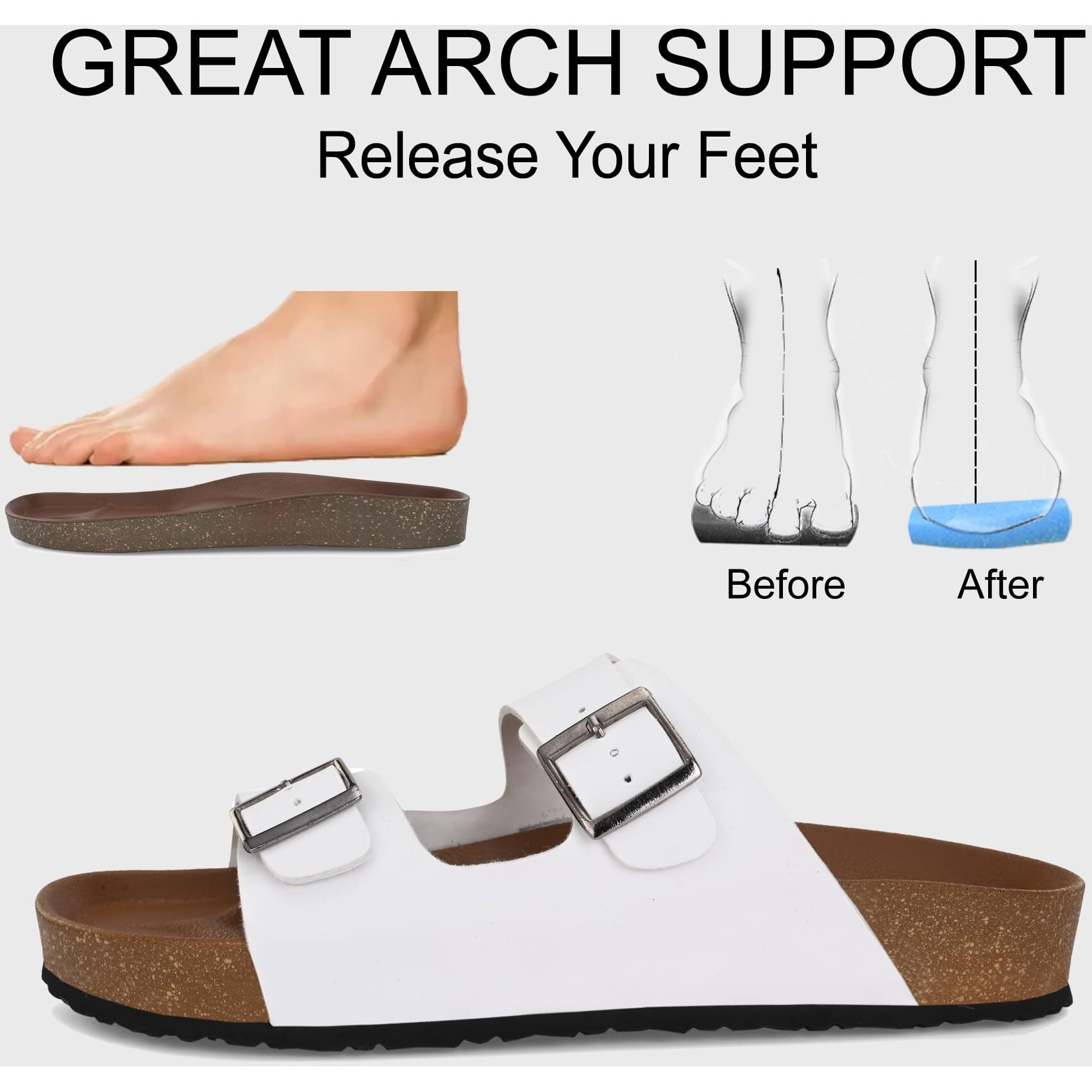 Centrino Mens Cushion Sliders/Slippers | PU Padding on the Footbed | Bounce Back Technology | Comfortable & LightWeight | Waterproof & Everyday Flip Flops for Men and Boys