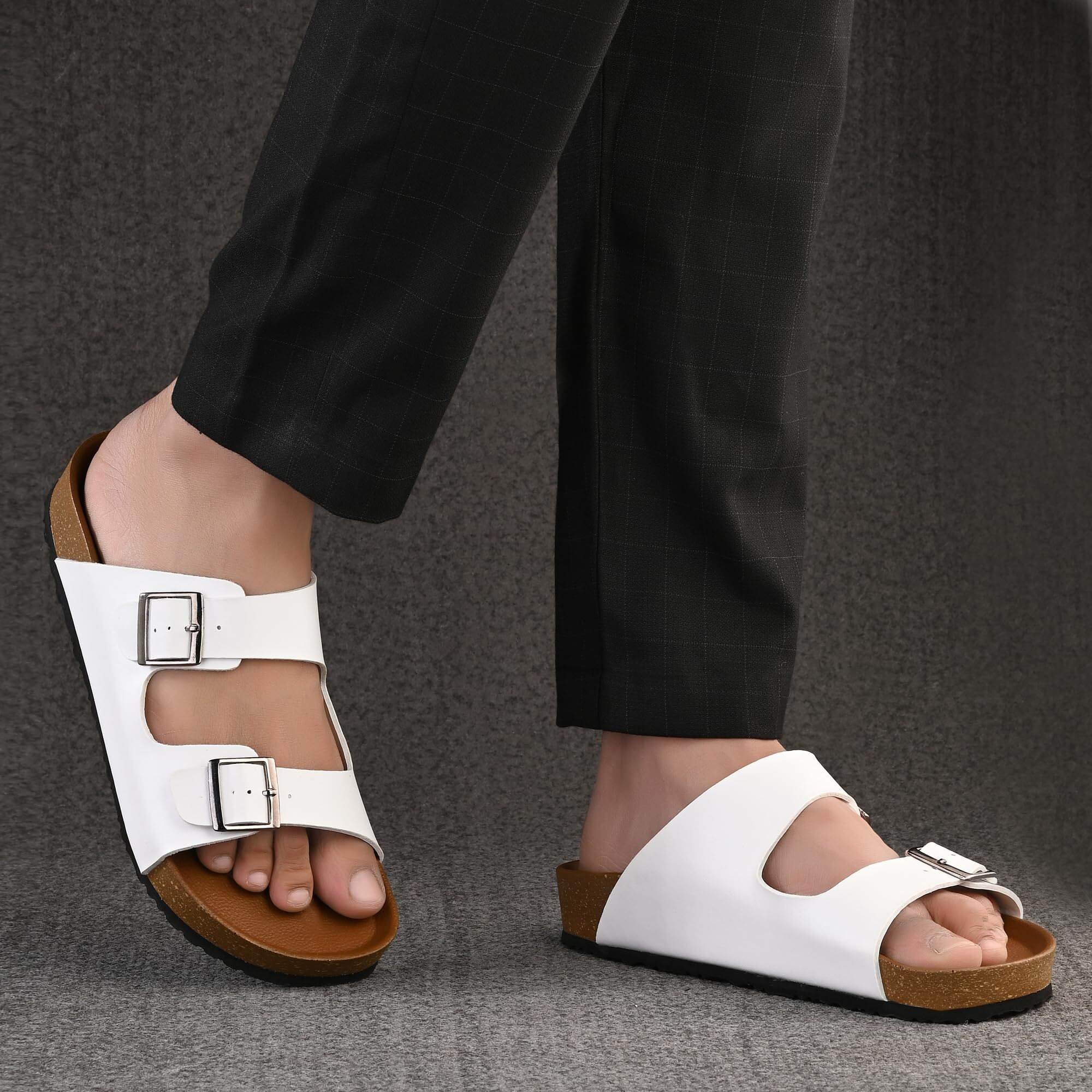 Centrino Mens Cushion Sliders/Slippers | PU Padding on the Footbed | Bounce Back Technology | Comfortable & LightWeight | Waterproof & Everyday Flip Flops for Men and Boys