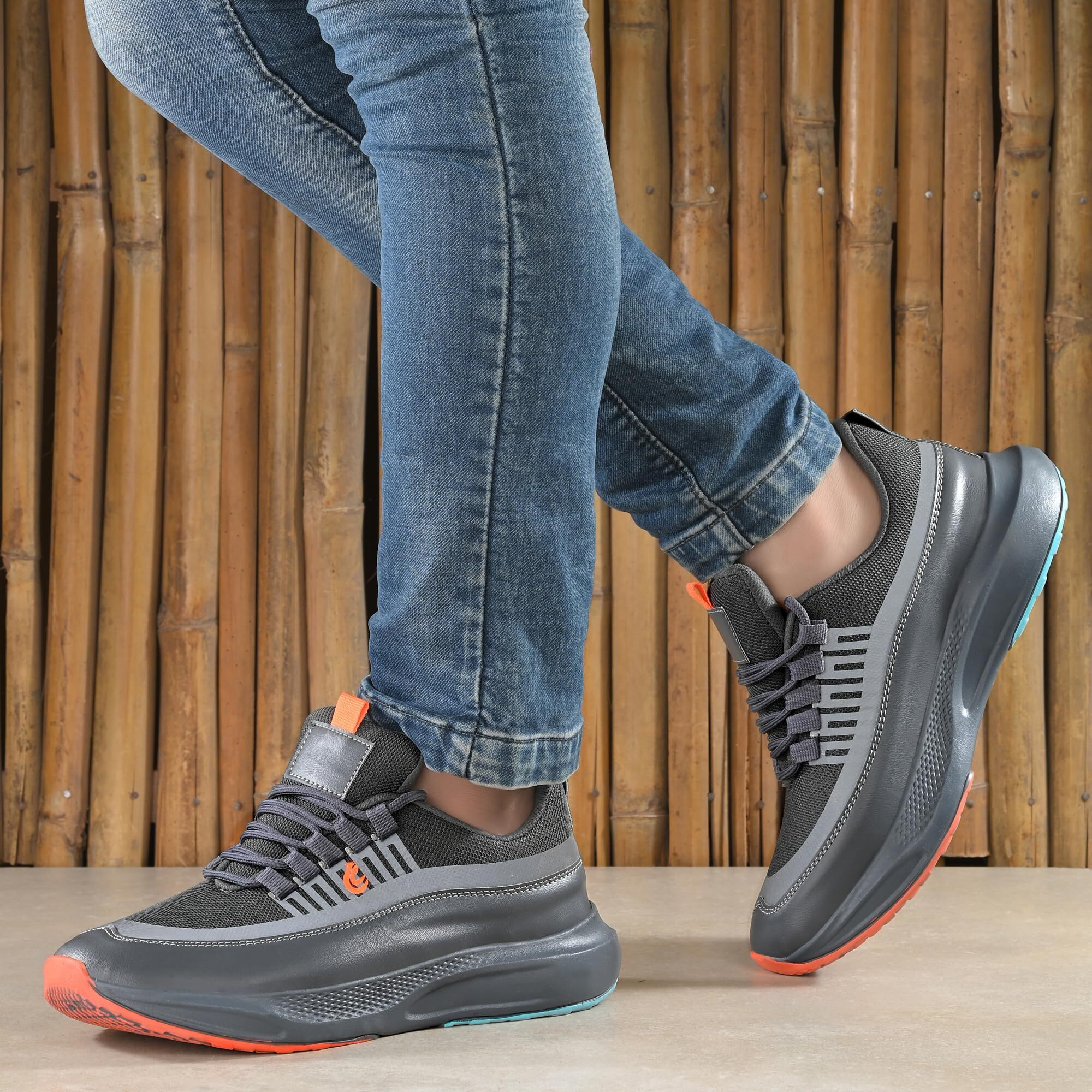 Centrino Casual Shoe for Men | Cushioned Insole | Stylish Shoe |Sporty Lace-Up Design| Sneakers for Boys & Men 6830-5