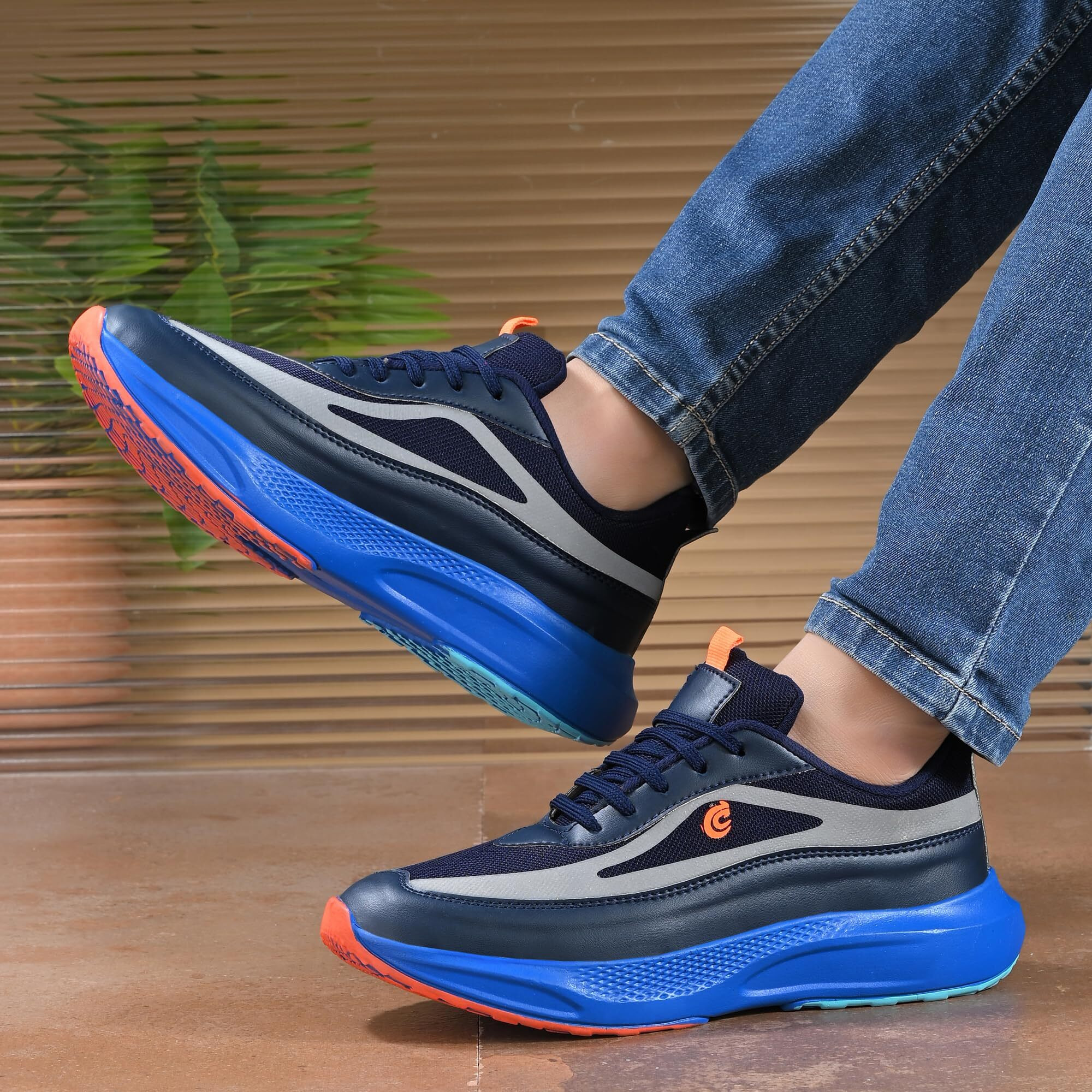 Centrino Casual Shoe for Men | Cushioned Insole | Stylish Shoe |Sporty Lace-Up Design| Sneakers for Boys & Men 6832-10 Navy