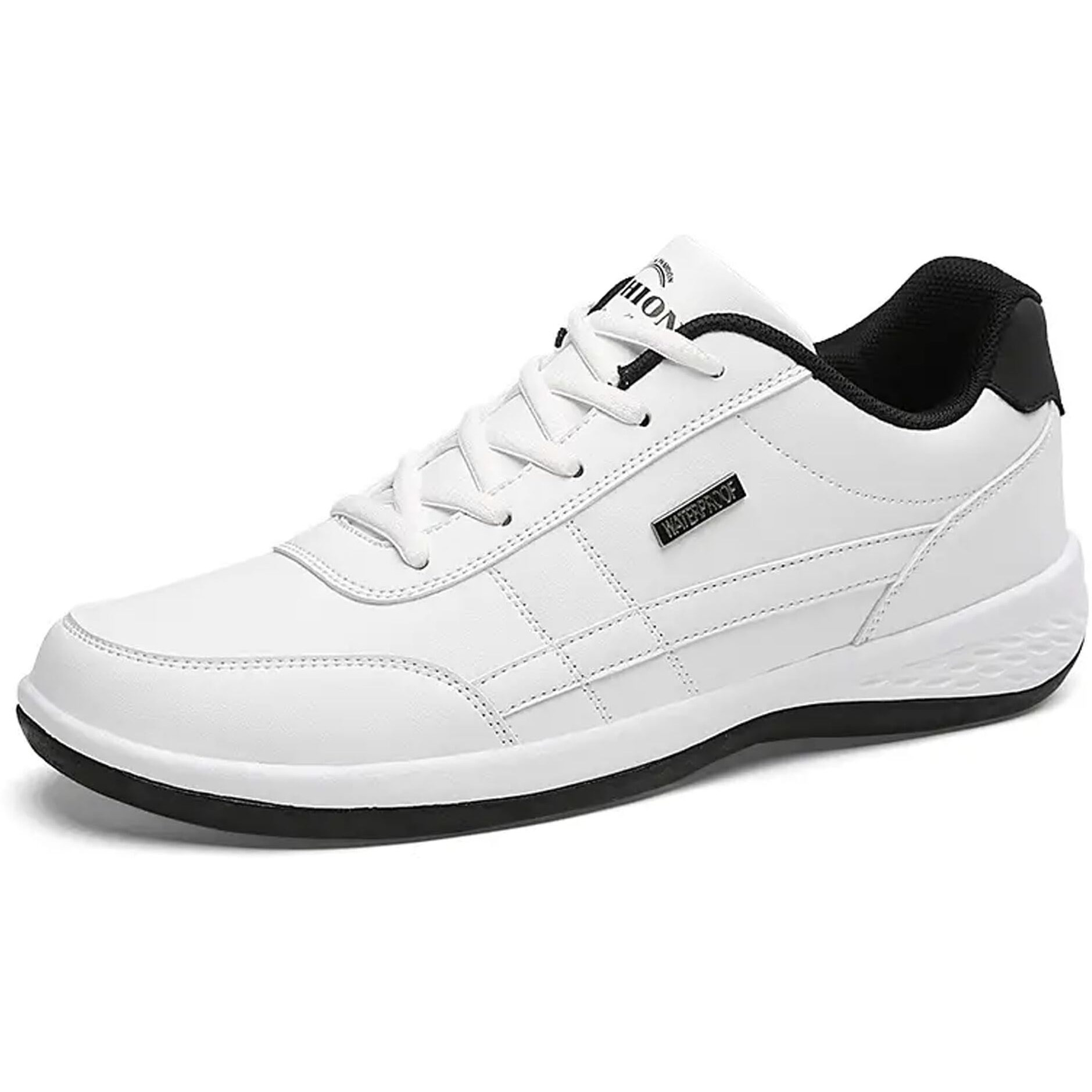 Cruiser Sneaker for Men | Comfort & Style with Soft Cushioned Insole | Trendy Lace-Up Design for Casual Outfits White
