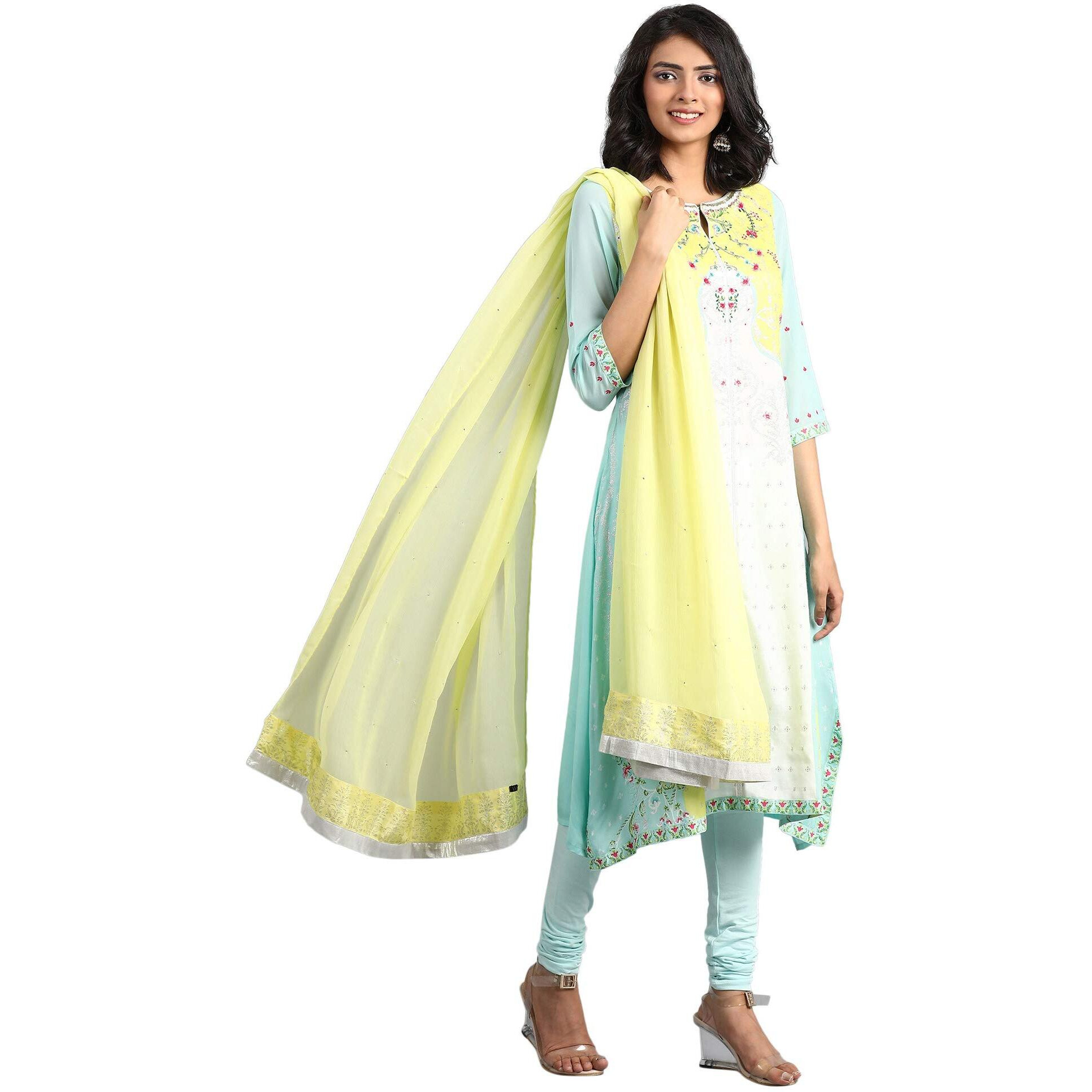 Wishful Women's Rayon Straight Kurta (19AUS10241-110908_Light Green_12)