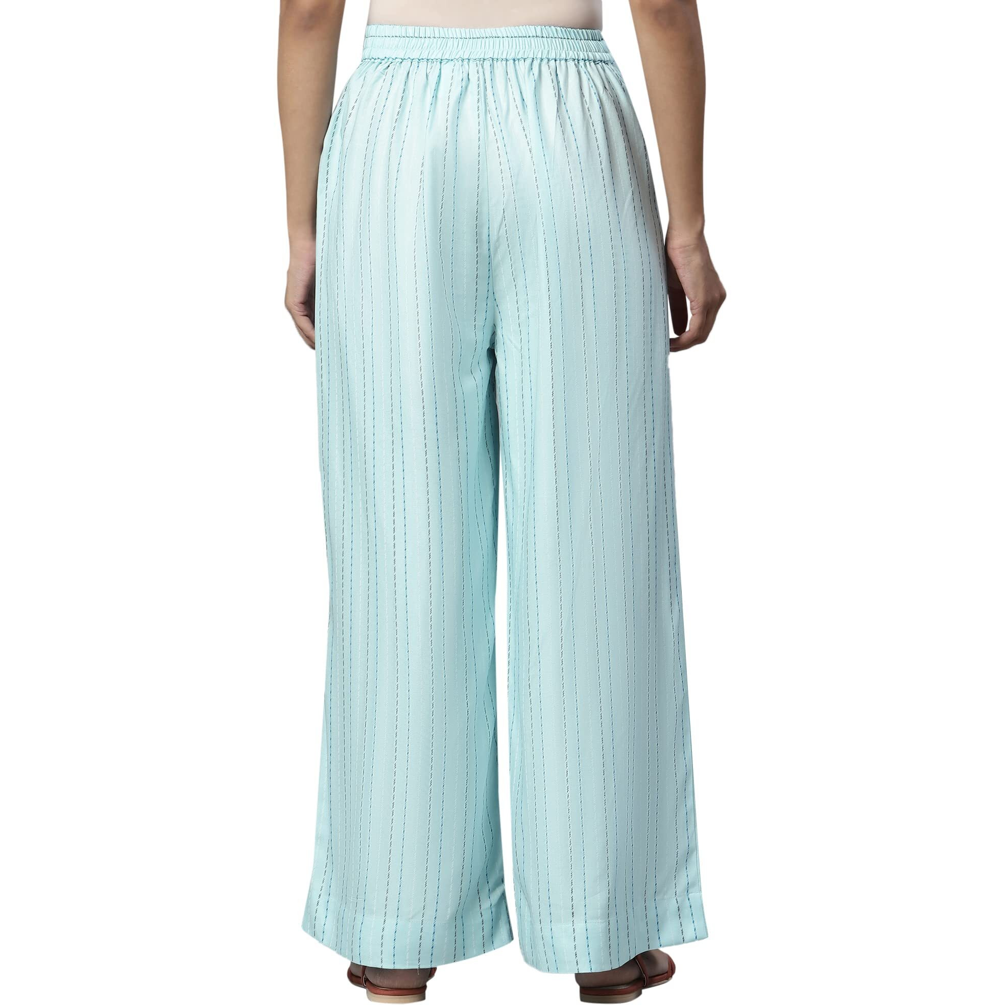 Aurelia Printed Strechable Palazzo Pants for Women | Ankle Length Palazzo Pants for Women