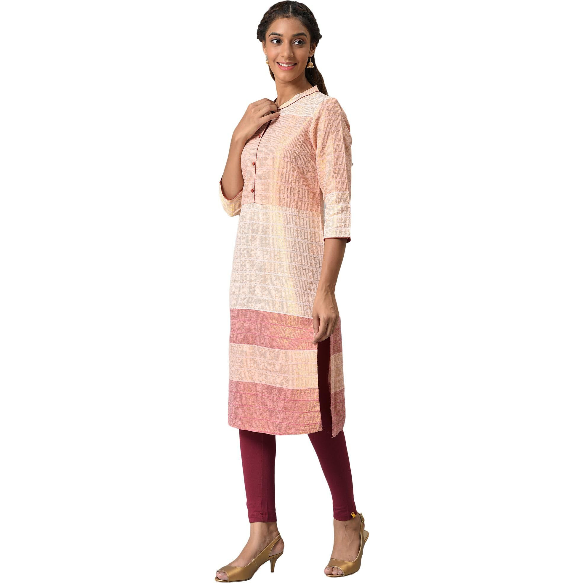 Aurelia Multi Geometric Printed Printed Cotton Regular Kurta for Women