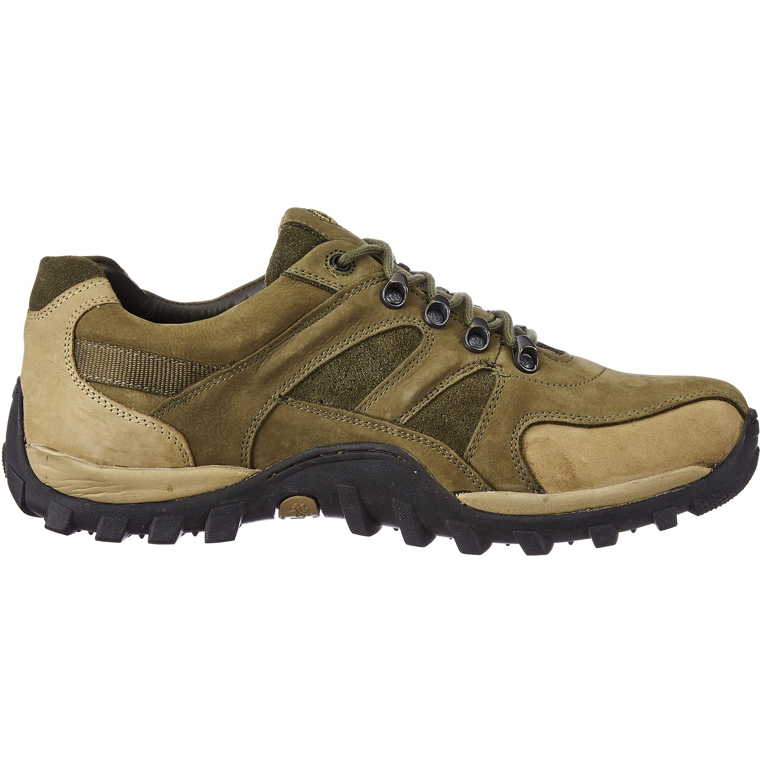 Woodland Men's Olive Green Leather Casual Shoe-7 UK (41 EU) (GC 2657117NW)