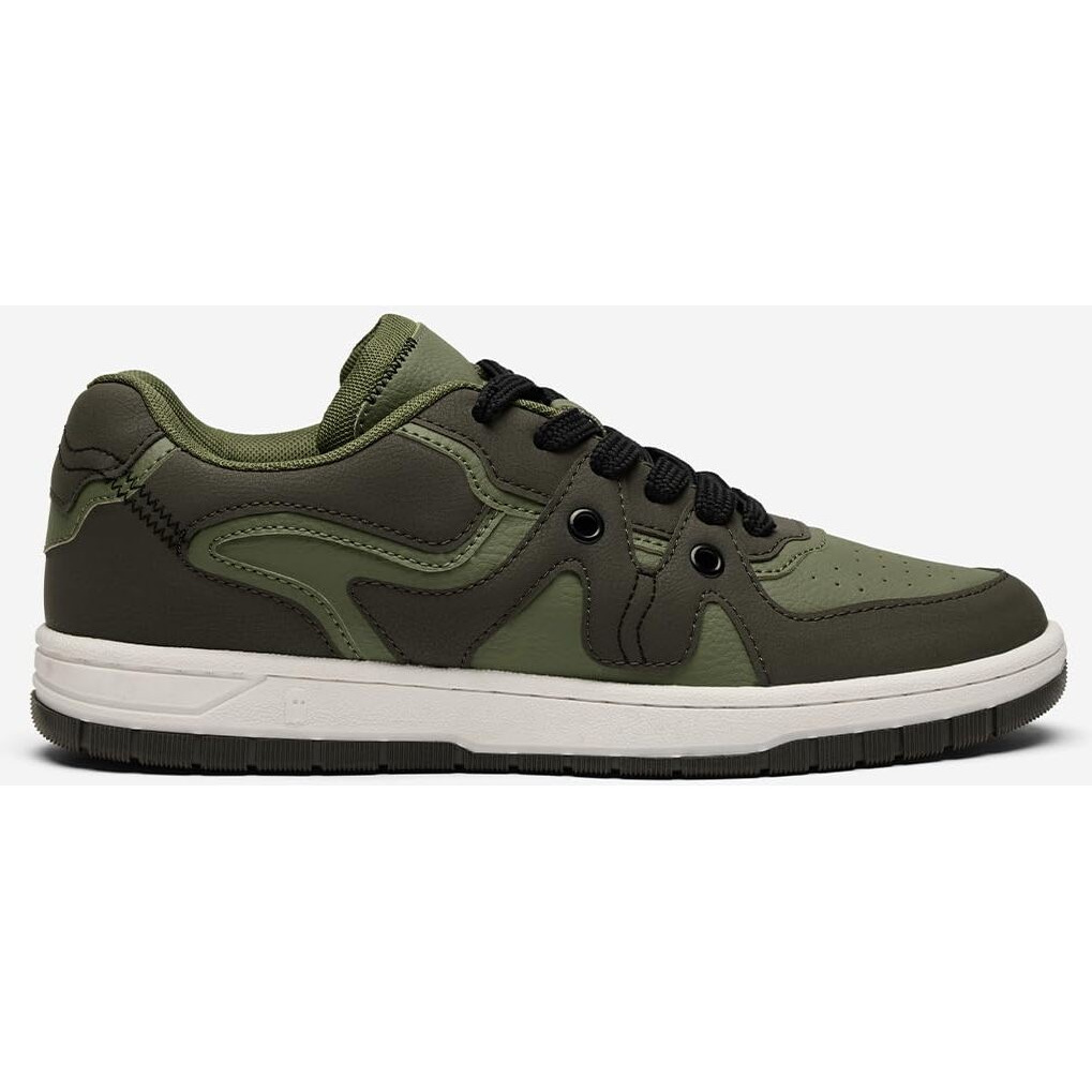 The Souled Store Originals Urban Blaze  Olive Men and Boys Lace Up Low Top Sneakers