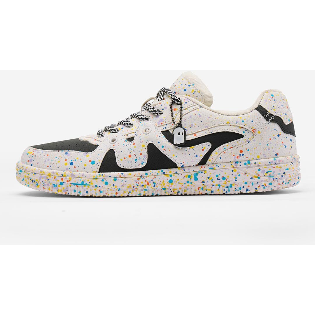 The Souled Store Urban Blaze Splatter Men and Boys Lace Up Low Top Stylish Sneakers with Flexibility & Comfort