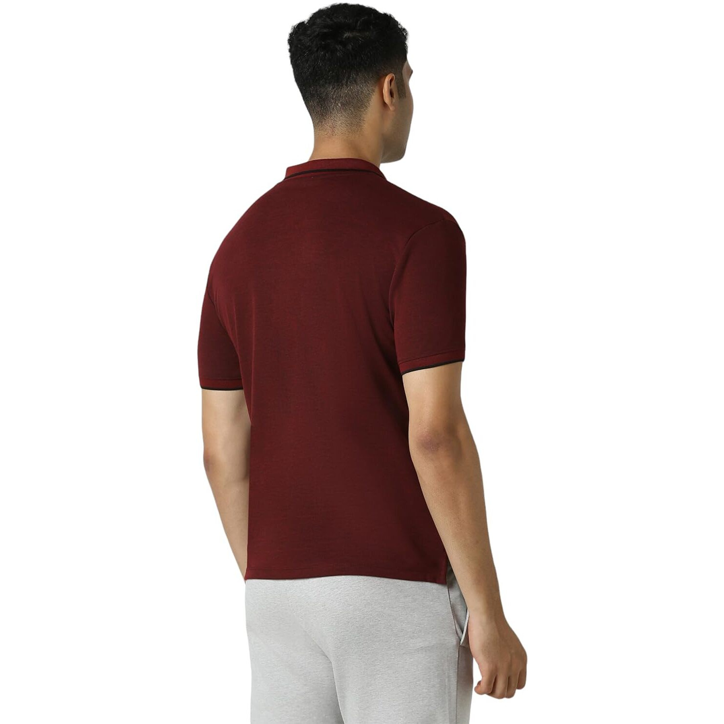 Van Heusen Flex Men's Regular Fit Polo Shirt (VFKPARGF628812_Maroon