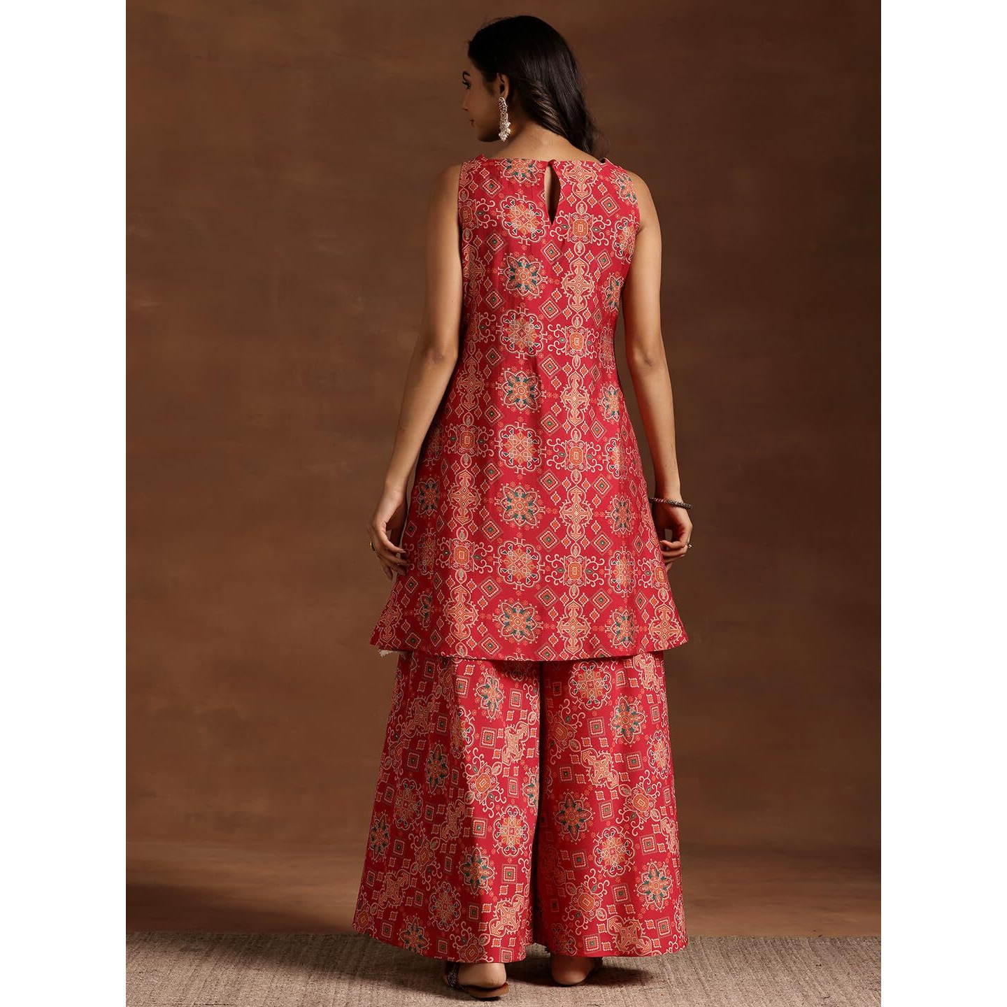 Libas Women's Silk Blend Kurta Set (36812_Pink