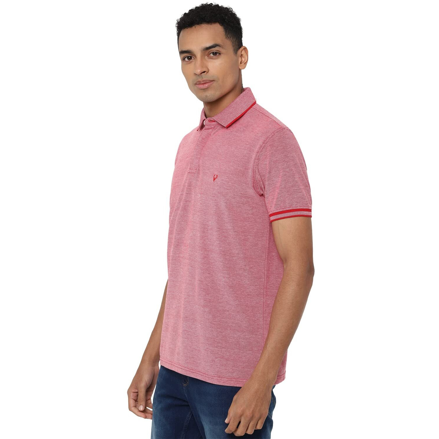 Allen Solly Men Regular Fit Polo (Askpqrgfn94502-M_Red_M)
