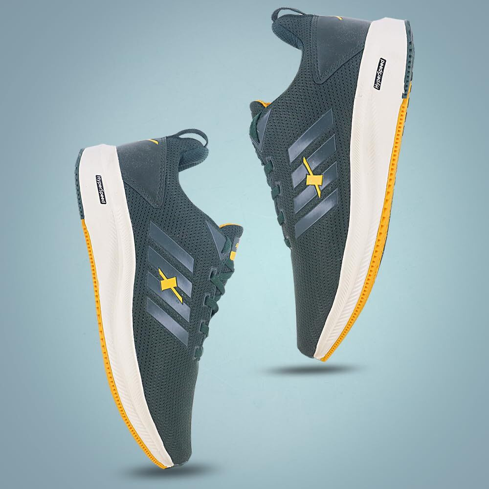 SPARX Mens SM 676 | Enhanced Durability & Soft Cushion | Gold Running Shoe - 6 UK (SM 676)