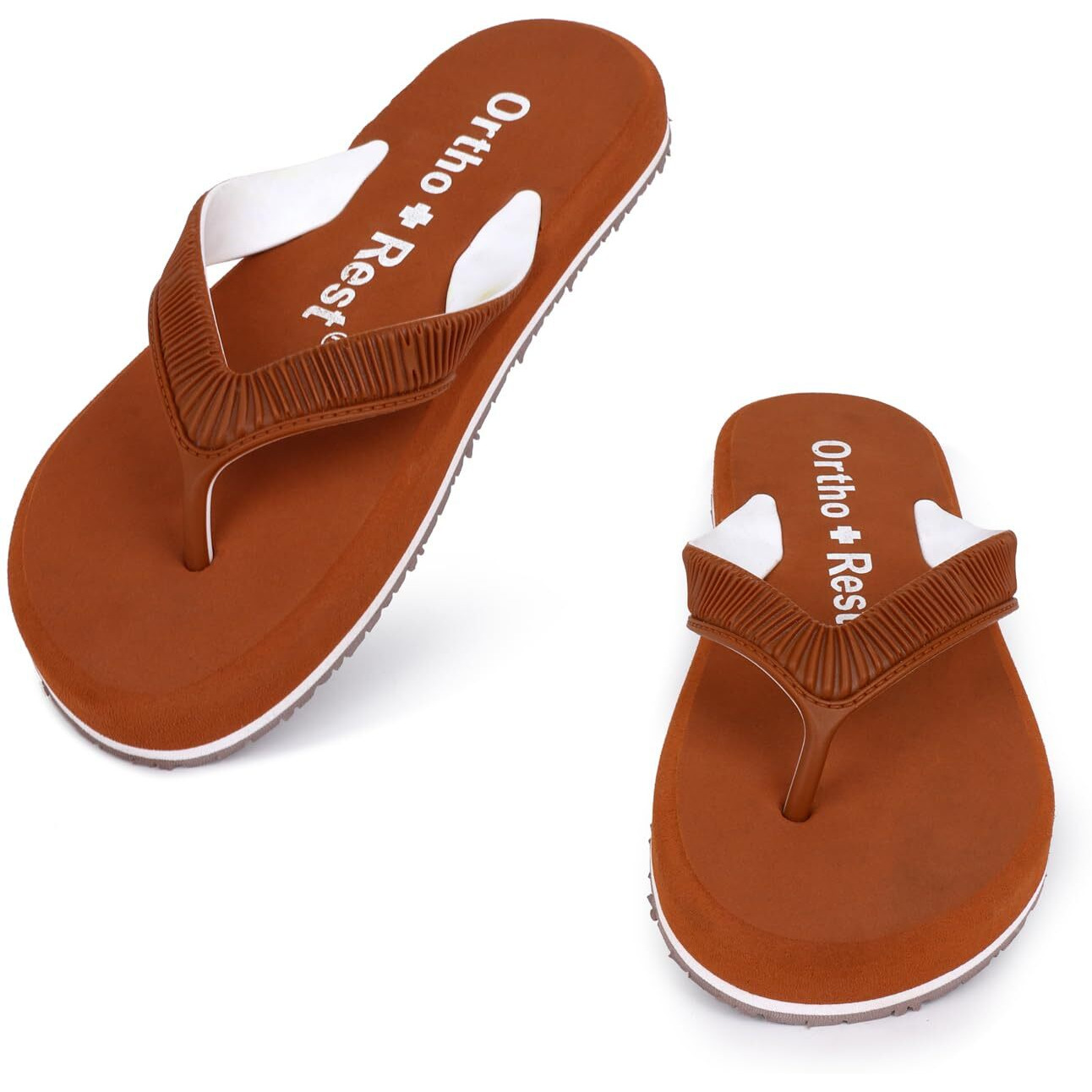 Ortho + Rest Doctor Slippers for Women Orthopedic Non Slip Lightweight Comfortable Flat Casual Stylish Dr Chappals and House Flip flops For Ladies and Girls