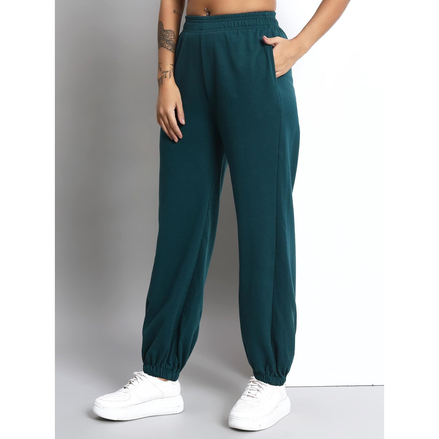 Q - RIOUS Women's Jogger Style Trouser (Teal_32)