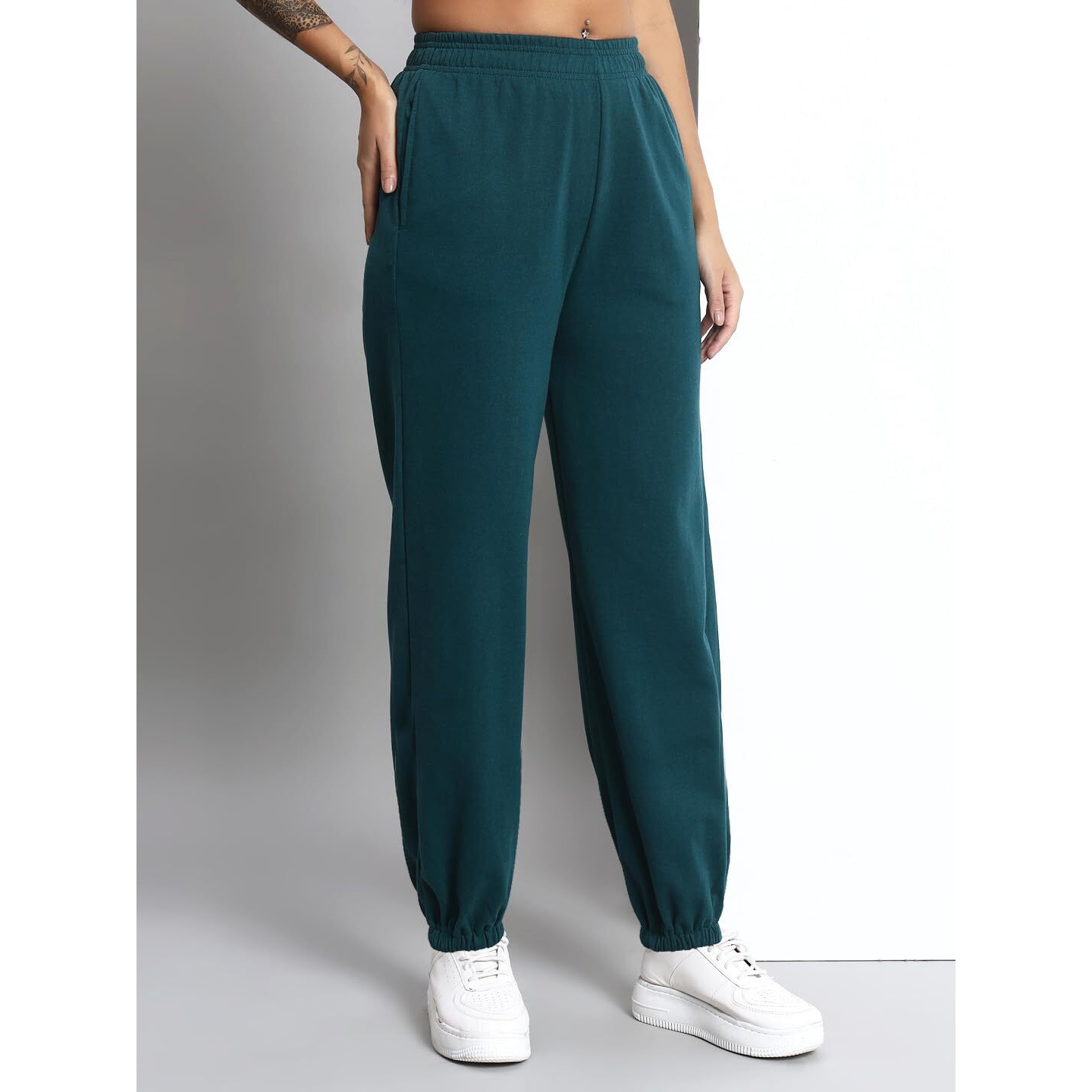Q - RIOUS Women's Jogger Style Trouser (Teal_32)