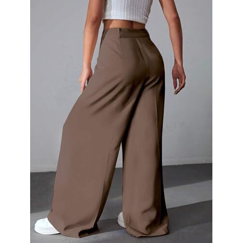 GRECIILOOKS Trouser for Women | Trouser Pants for Women | Trouser for Women (in, Alpha, S, Regular, Coffee)