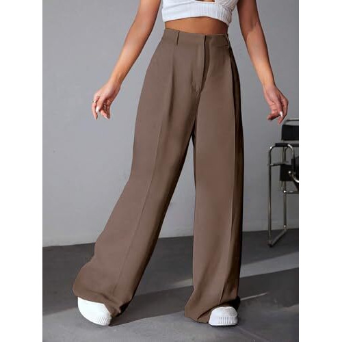 GRECIILOOKS Trouser for Women | Trouser Pants for Women | Trouser for Women (in, Alpha, S, Regular, Coffee)