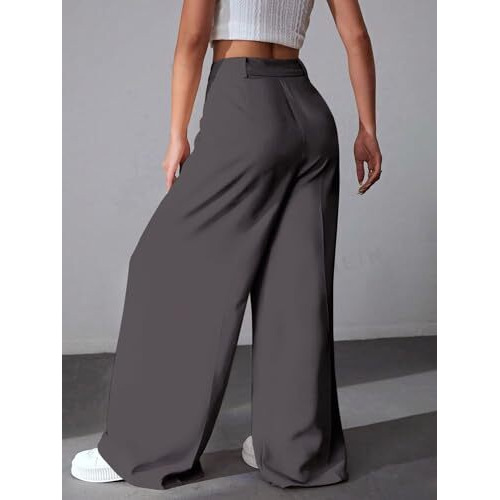 GRECIILOOKS Trouser for Women | Trouser Pants for Women | Trouser for Women (in, Alpha, S, Regular, Grey)