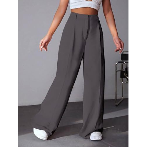 GRECIILOOKS Trouser for Women | Trouser Pants for Women | Trouser for Women (in, Alpha, S, Regular, Grey)