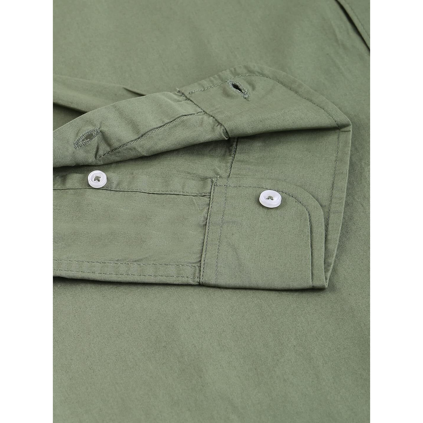Dennis Lingo Men's Solid Dusty Green Casual Shirt (AZ301_Dusty Green_S)