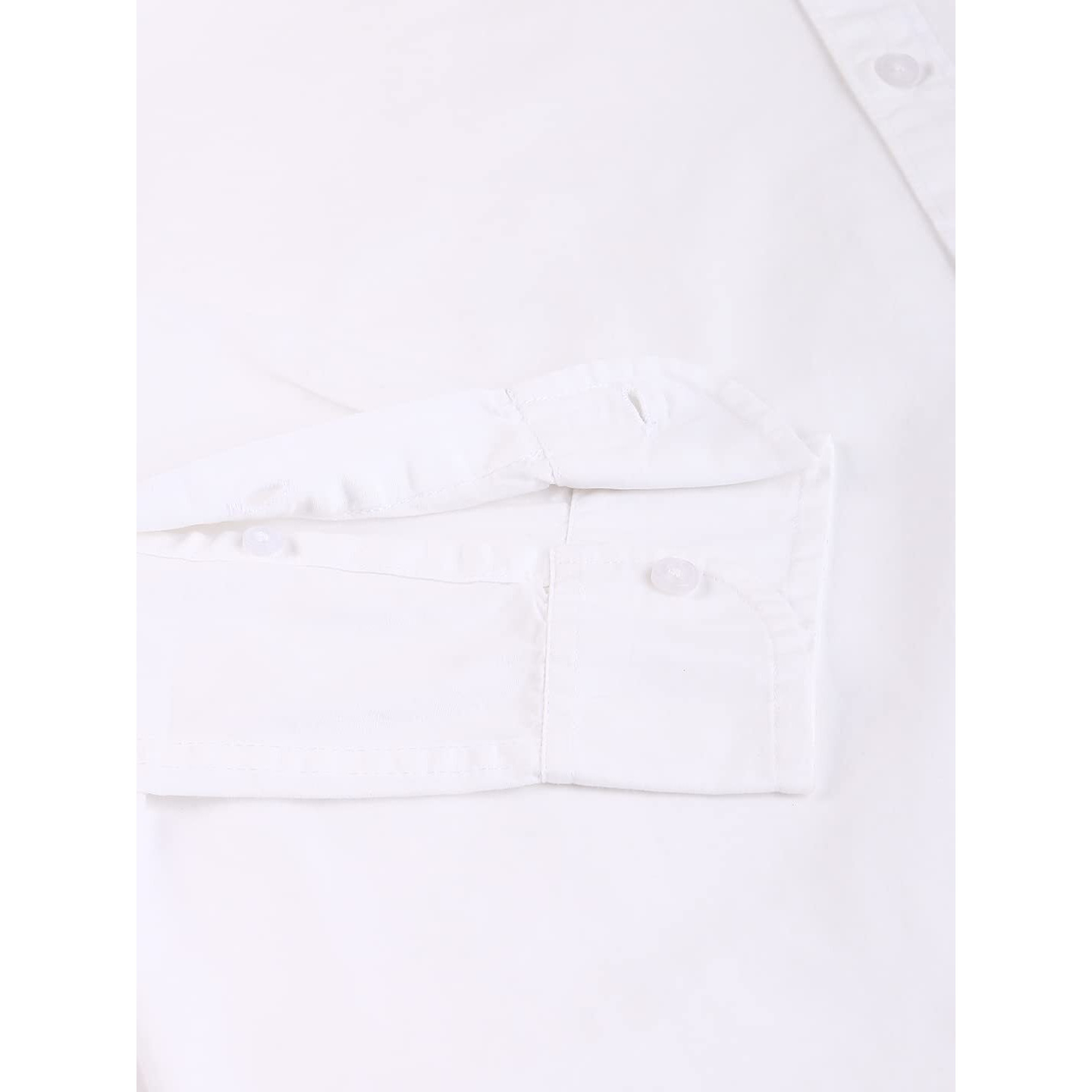 Dennis Lingo Men's Cotton White Solid Casual Shirt (C301_White_XL)