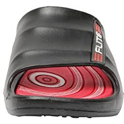 flite Men's Slides/SlipperS for Boys/Flip Flop (Red-Black, 7)