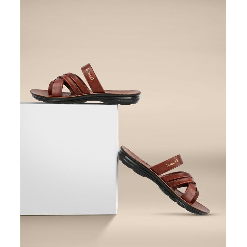 WALKAROO W5687 Mens Sandals for dailywear and regular use for Indoor & Outdoor - Drak Brown