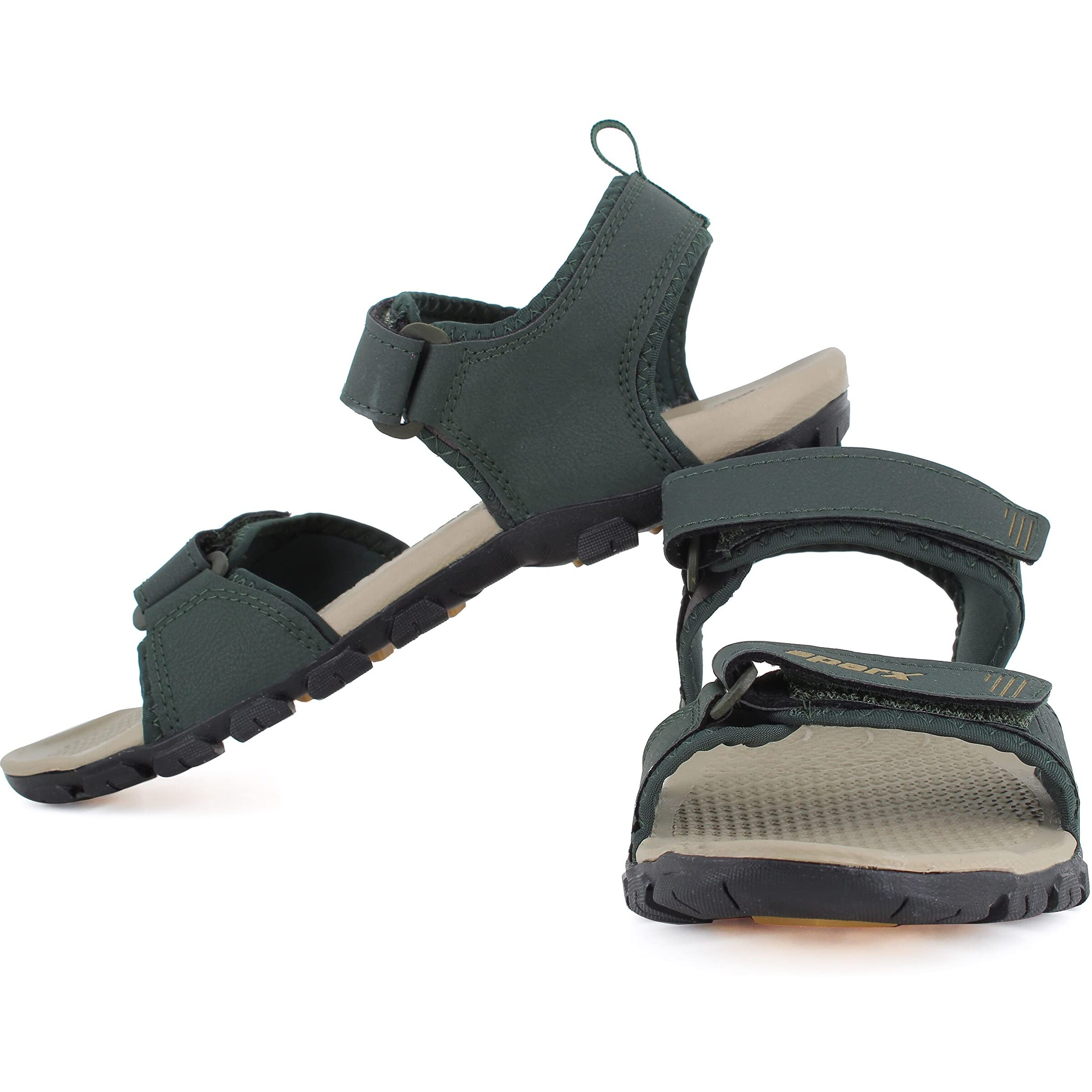 Sparx Men SS-561 Forest Green Golden Floater Sandals (SS0561GGFGO0008)