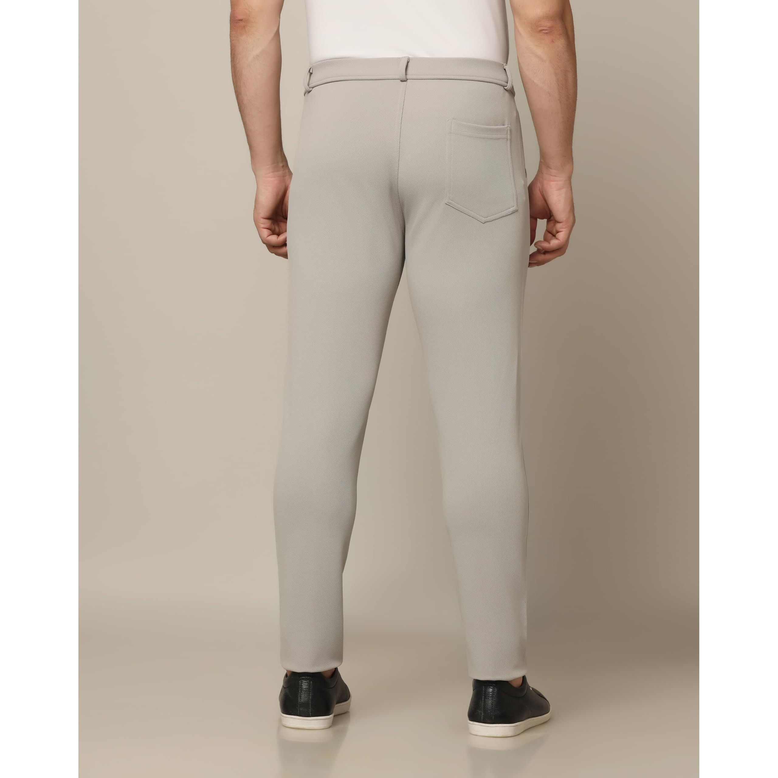 TOPLOT Men's Regular Fit Causal Trouser (Trouser-5068-Light Grey-36)