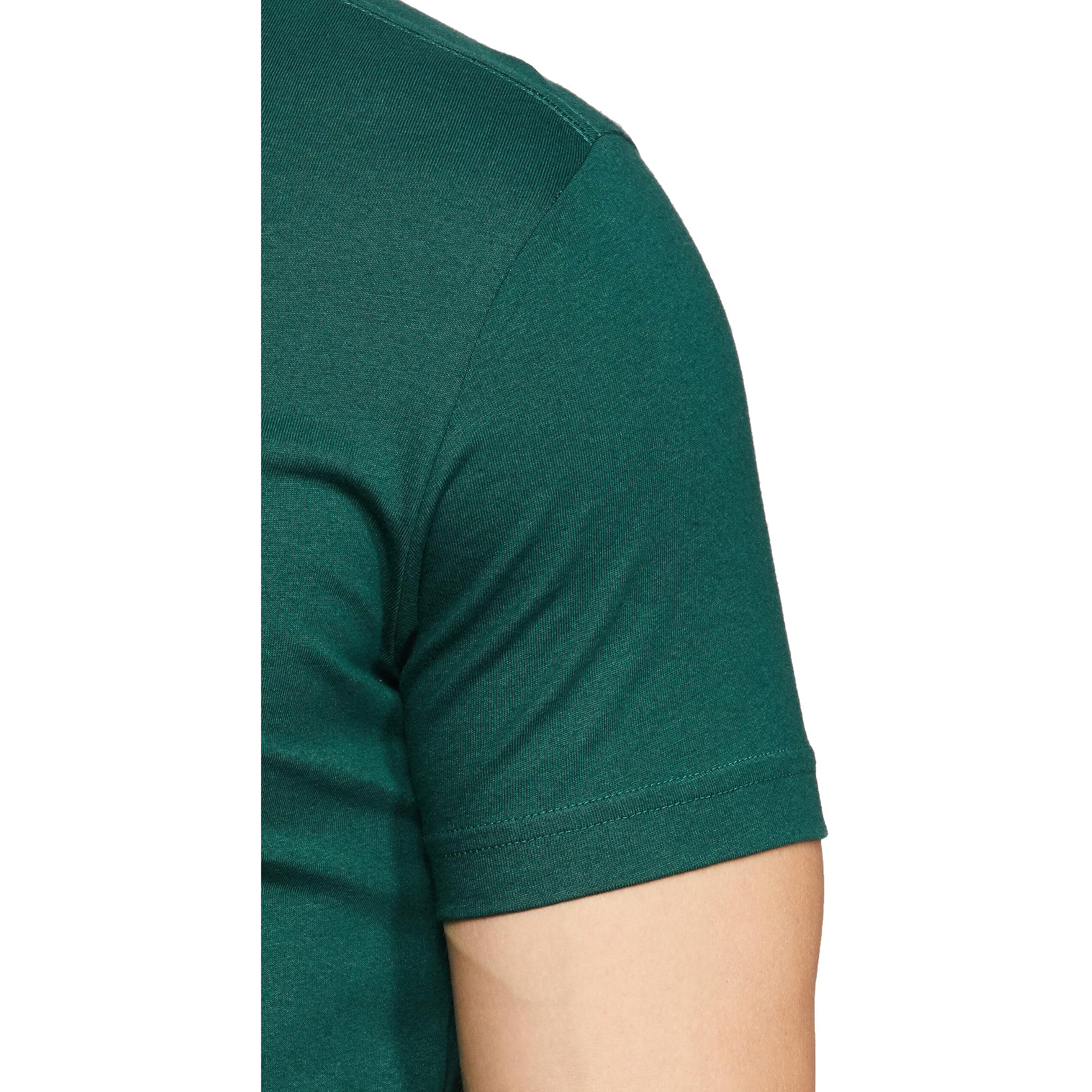 Amazon Brand - Symbol Men's Cotton T Shirt | Round Neck | Half Sleeve | Plain - Regular Fit (Available in Plus Size) (Evergreen_L)