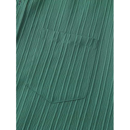 TAGDO Men's Solid Shirt with Chest Pocket Short Sleeve Shirt for Summer Outdoor Activities (Sugar-Shirt-5182-Green-S)