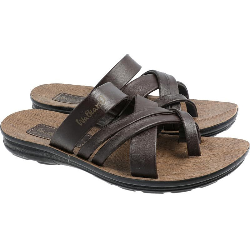 WALKAROO W5687 Mens Sandals for dailywear and regular use for Indoor & Outdoor - Brown
