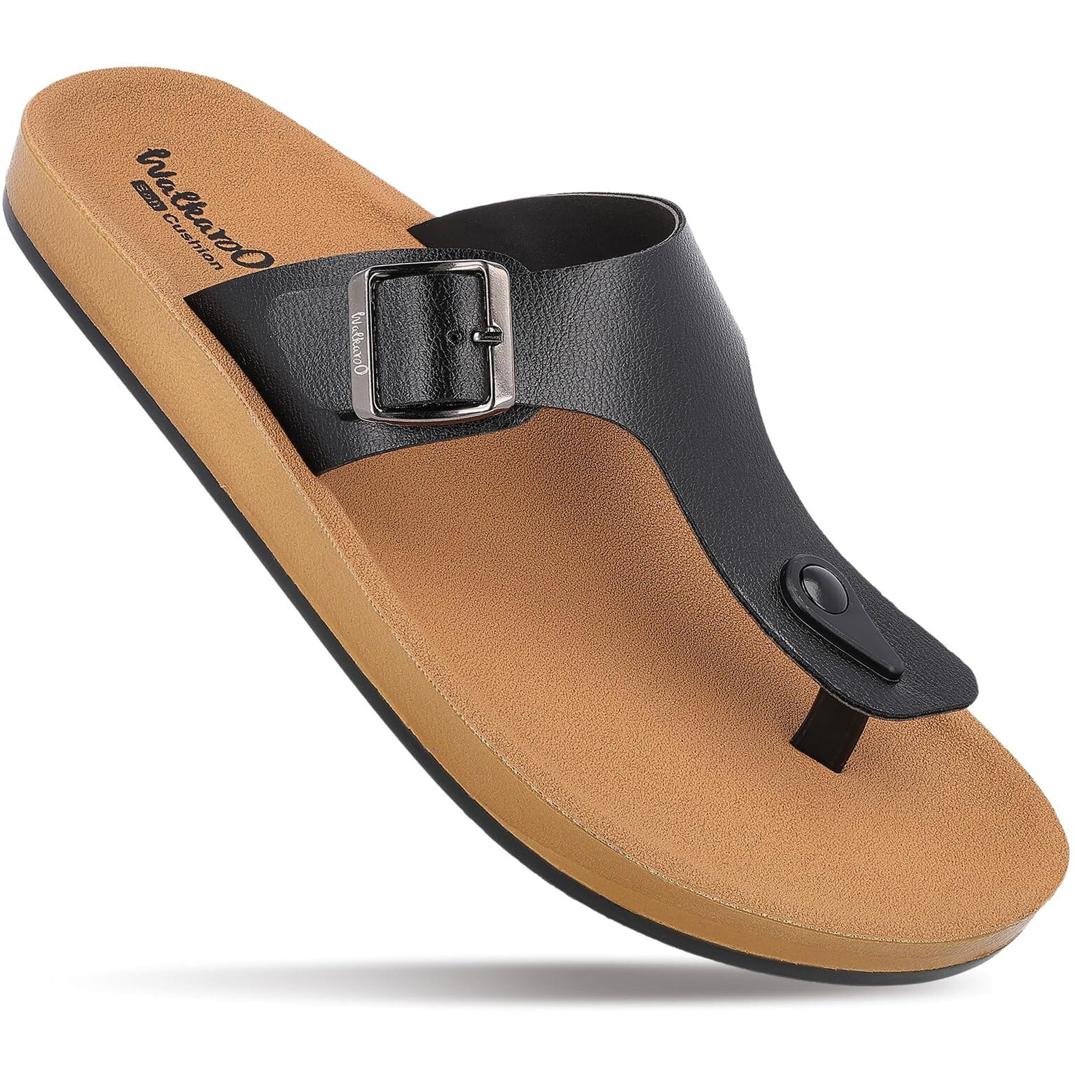WALKAROO WE1332 Mens Sandals for dailywear and regular use for Indoor & Outdoor - Black